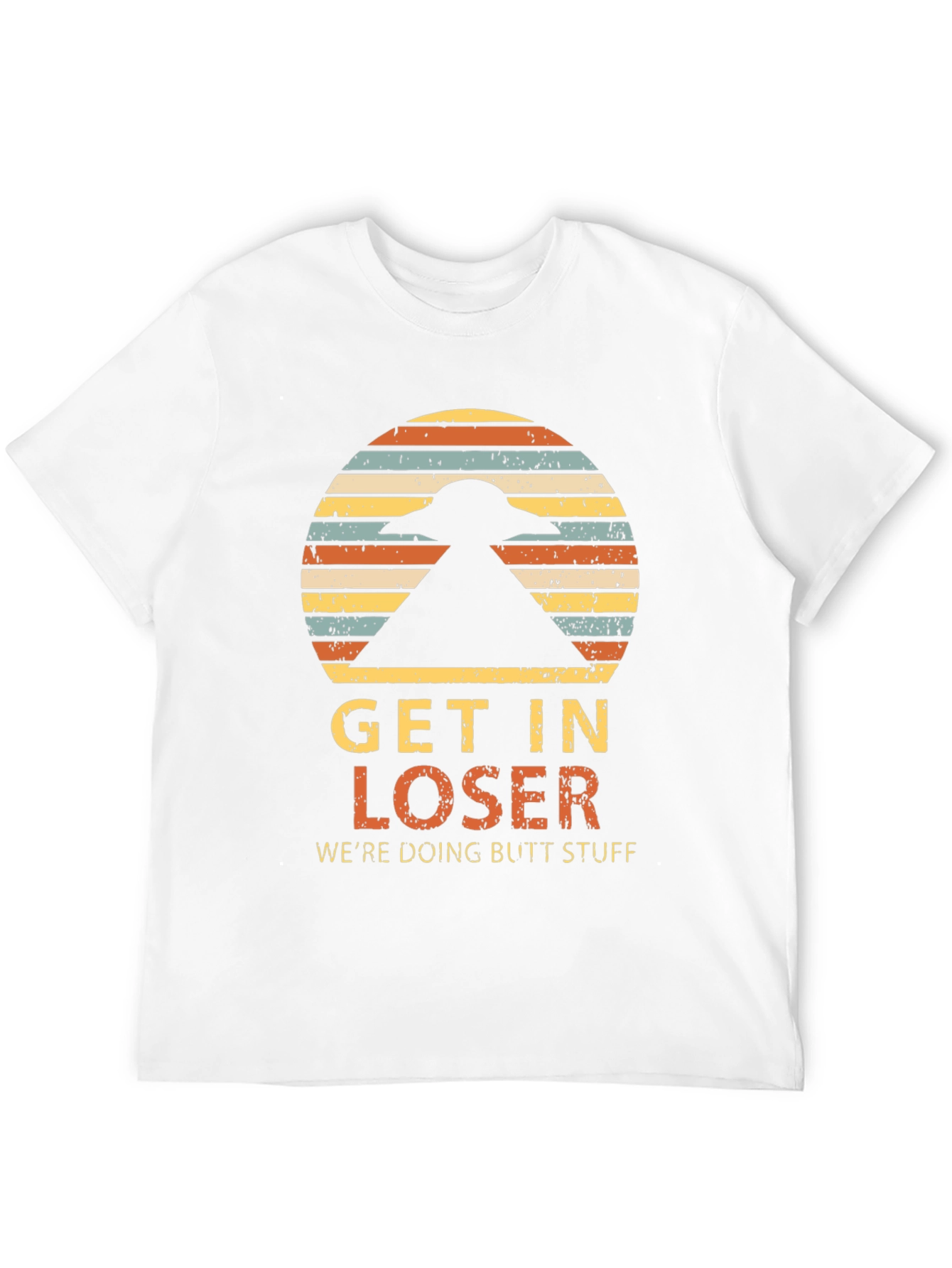 Black Get In Loser Alien T-Shirt view 12