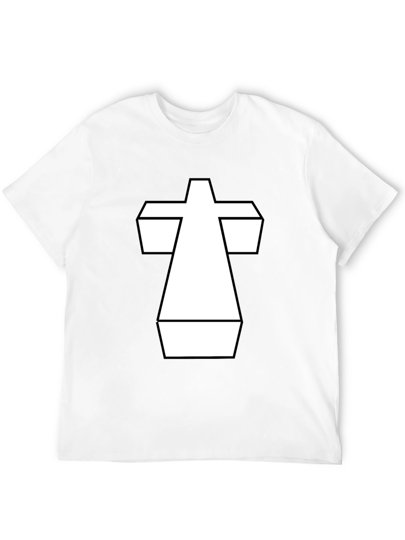 Black Abstract Graphic Black T-Shirt view 12