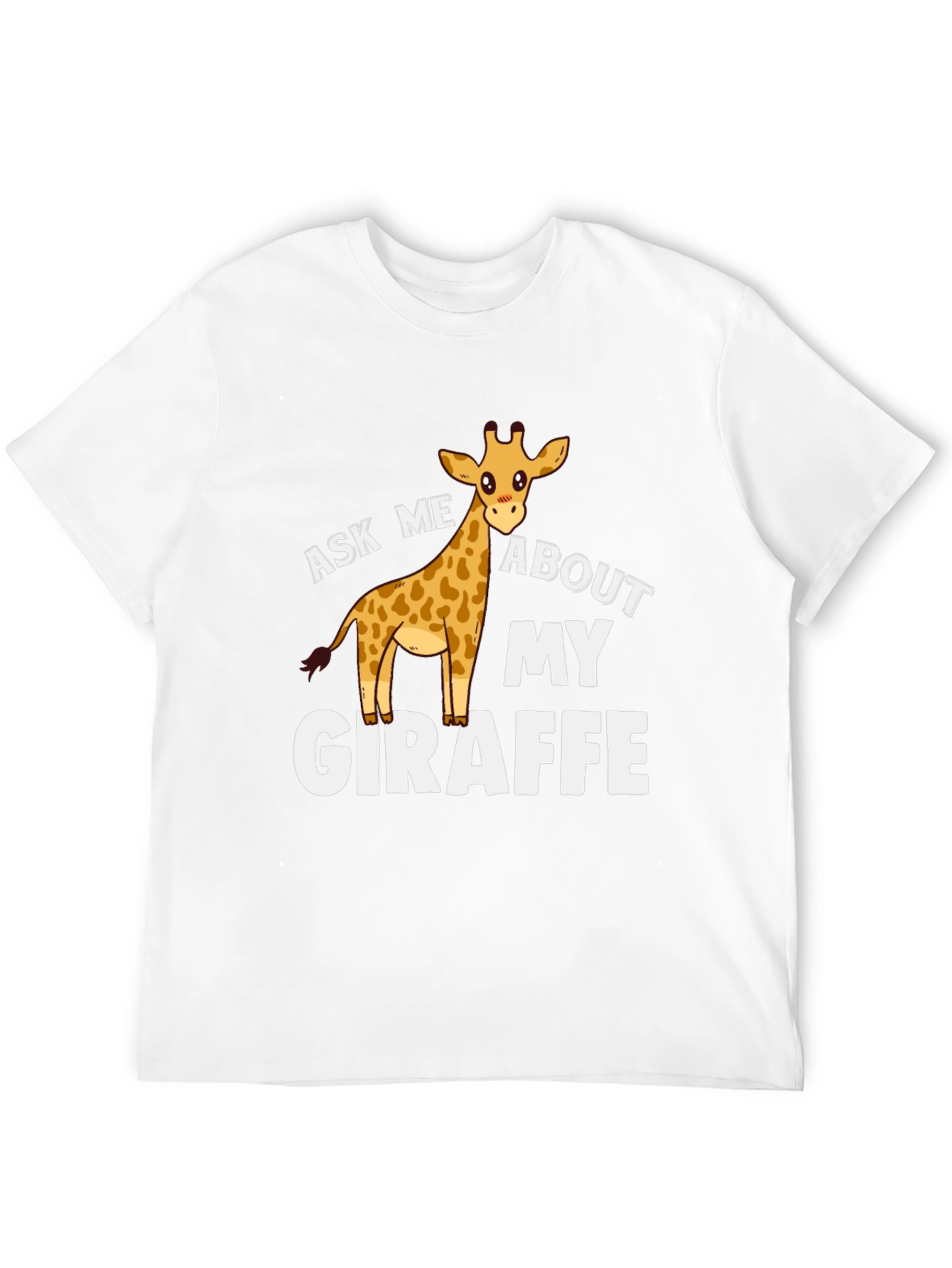 Black Ask Me About My Giraffe Graphic Tee view 12