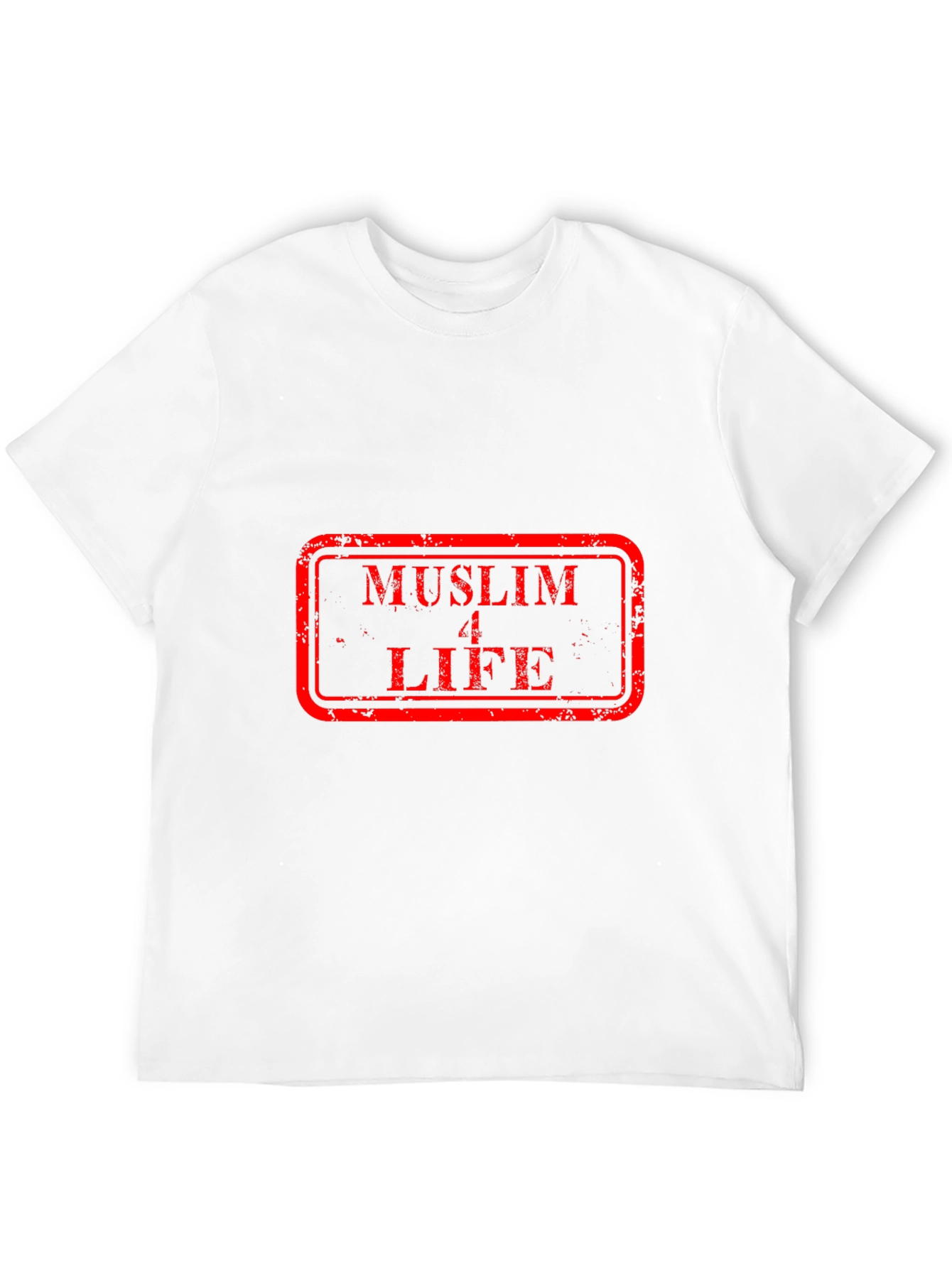Black Muslim 4 Life Graphic Tee - Black Cotton T-Shirt view 12