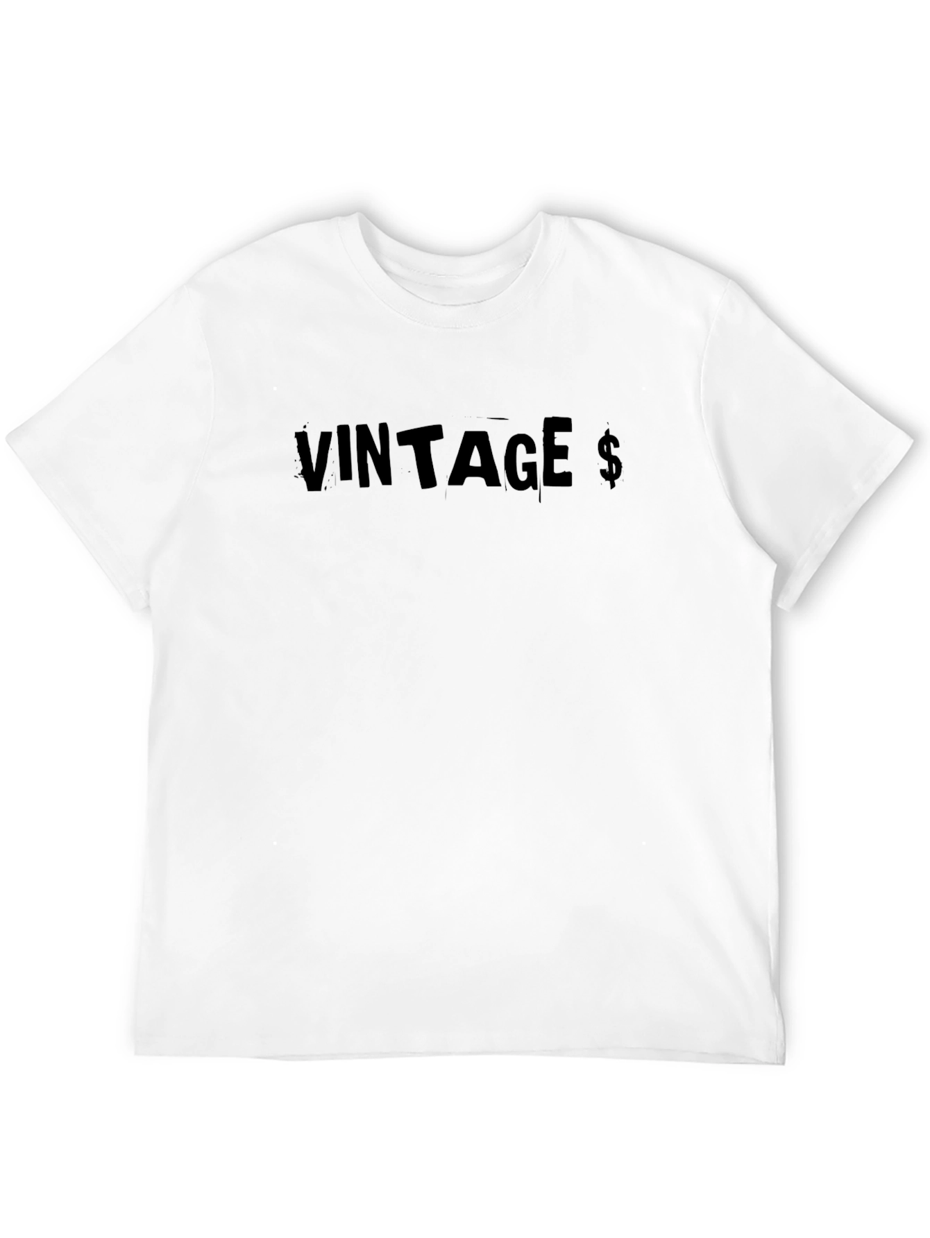 Black Vintage Style Black T-Shirt view 12