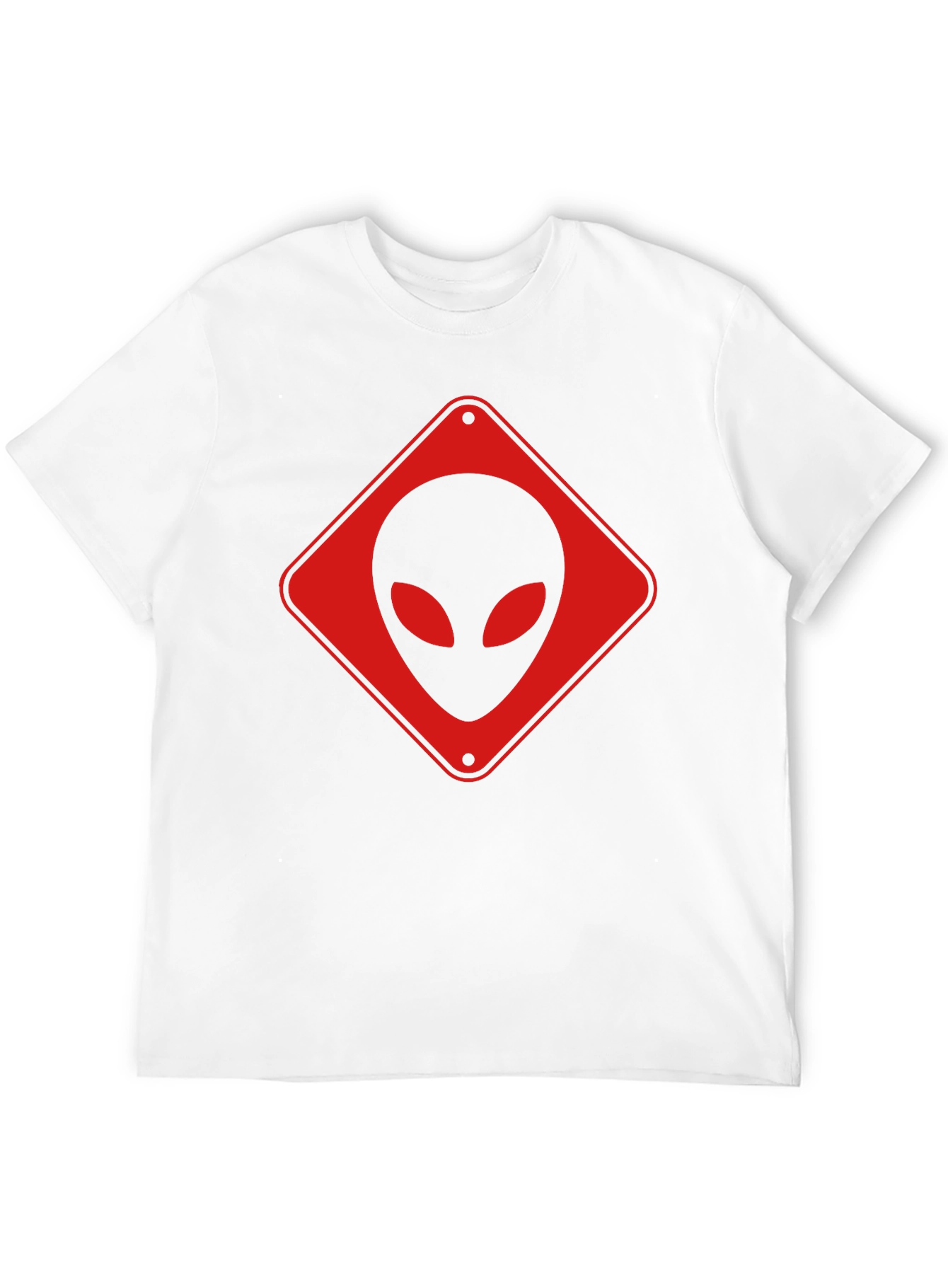 Black Alien Crossing Black T-Shirt view 12