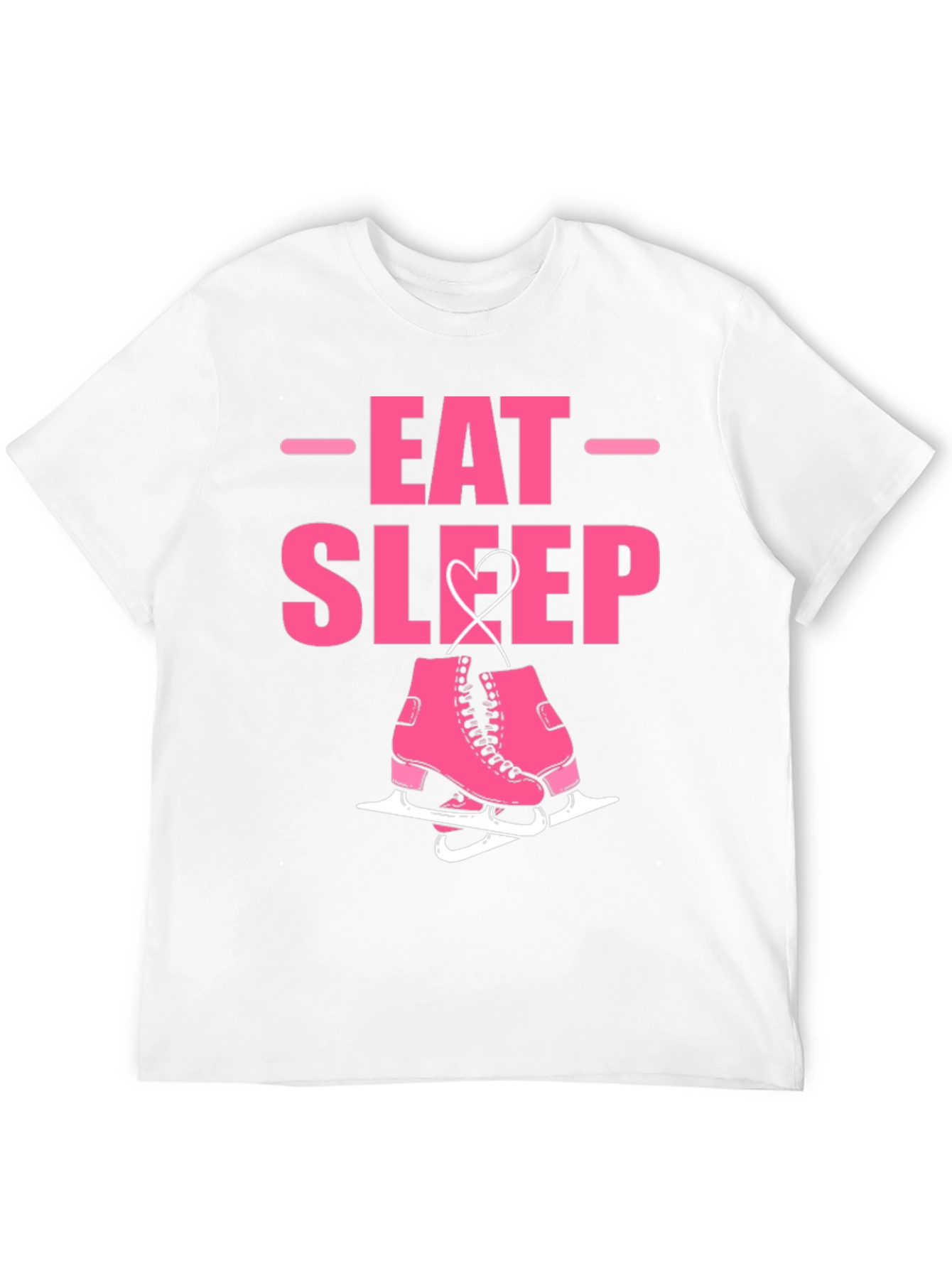 Black Eat Sleep Skate Graphic Tee - Ice Skating T-Shirt view 12