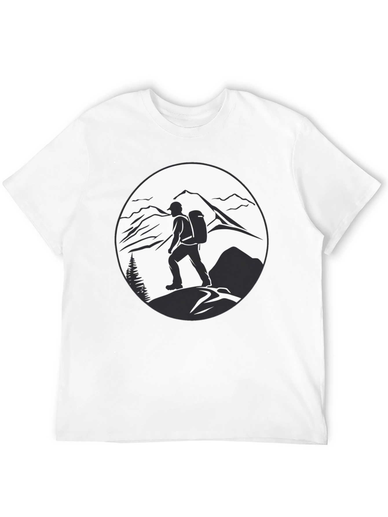 Black Mountain Hiker Graphic Tee - Adventure Ready Shirt view 12