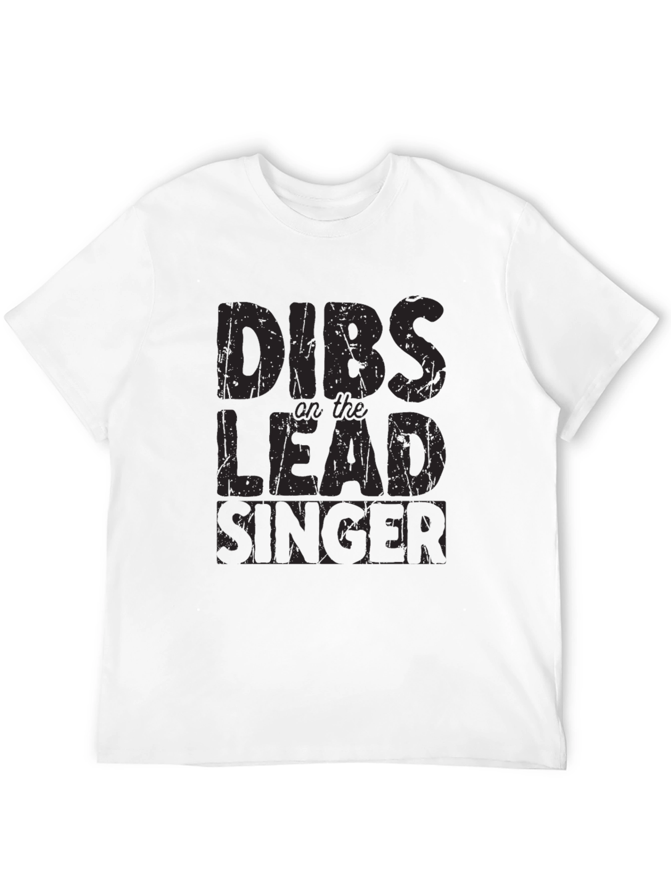 Black Dibs on the Lead Singer T-Shirt - Black Graphic Tee view 12