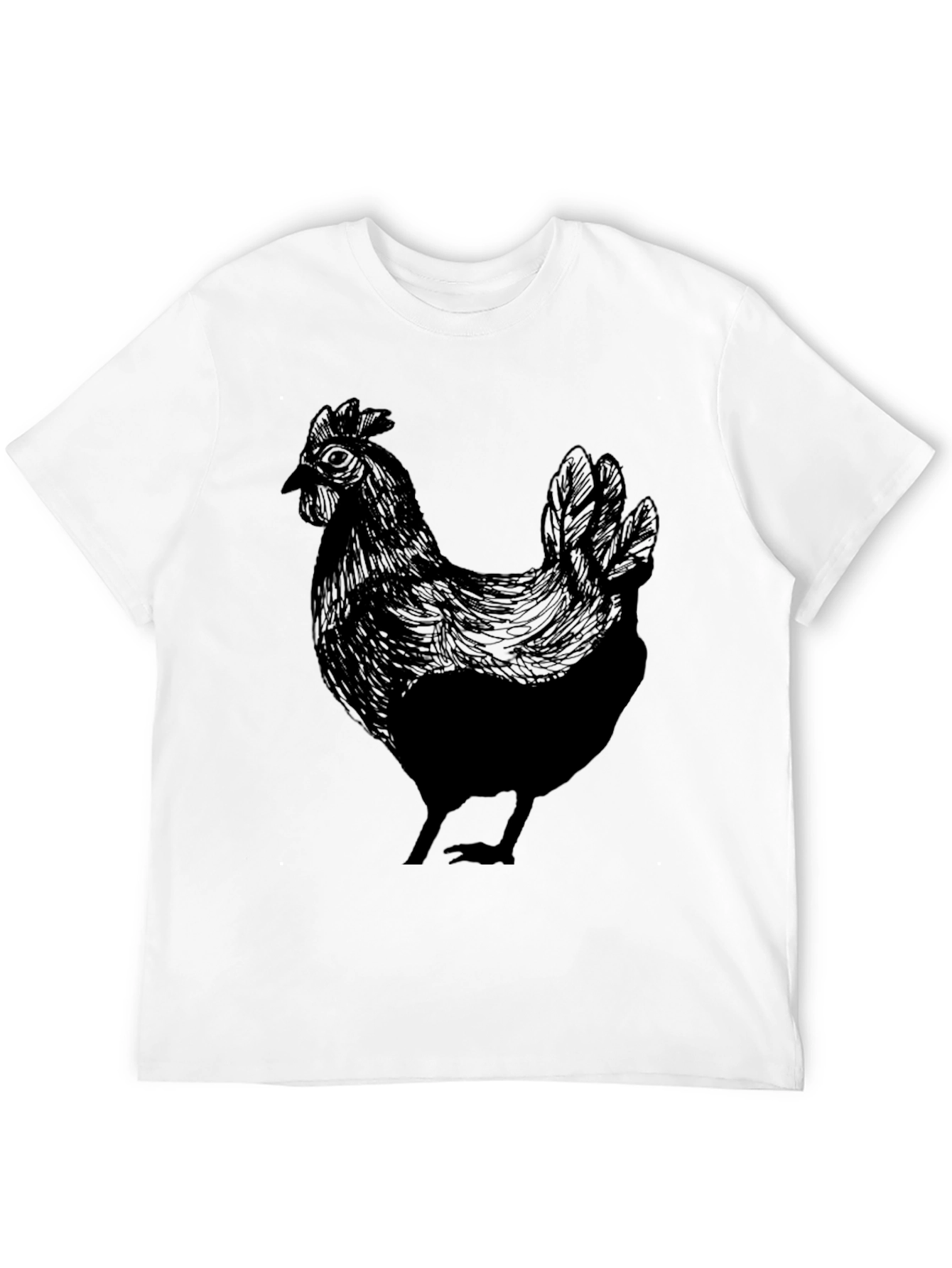 Black Black Chicken Graphic Tee - Men's Crew Neck view 12