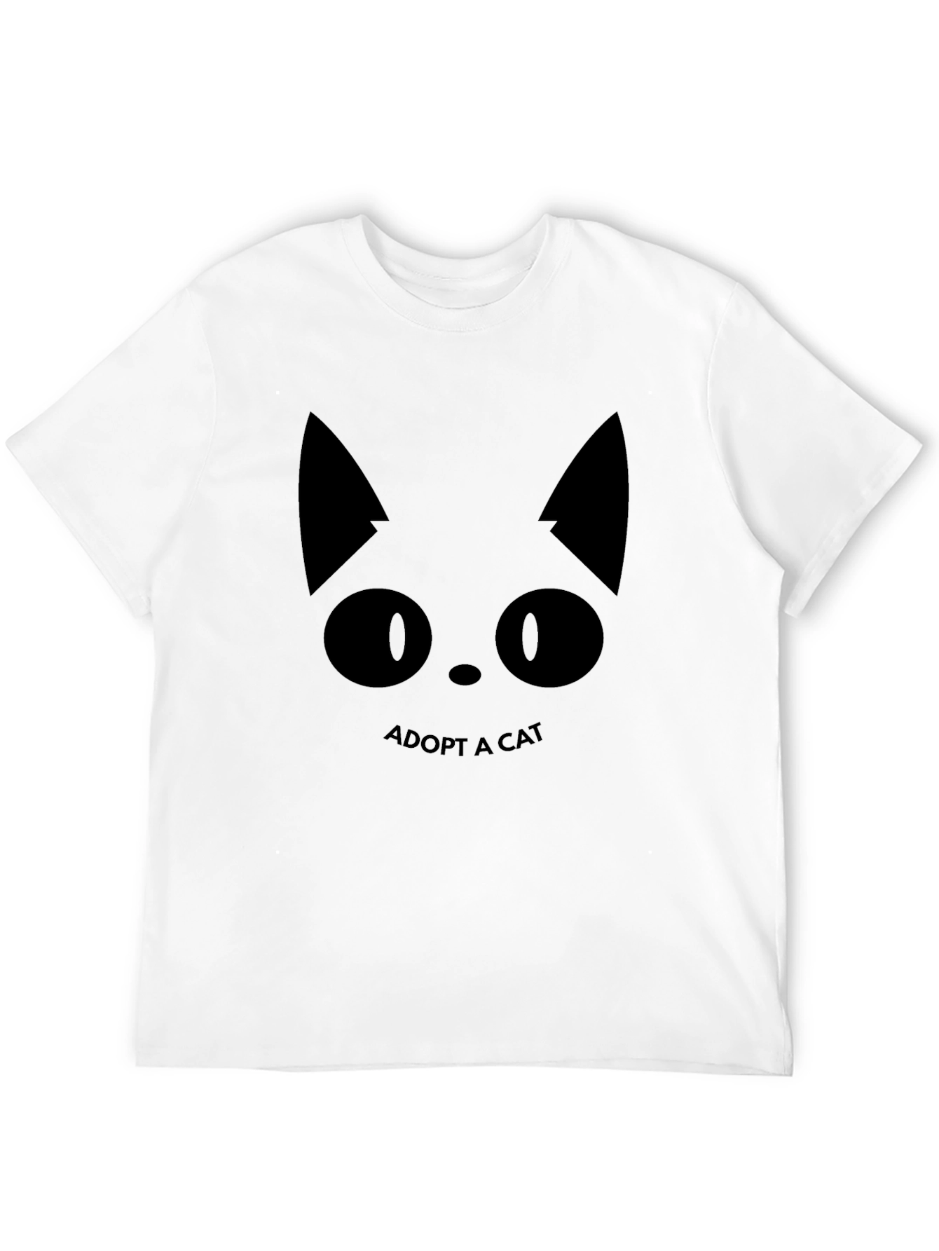 Black Adopt a Cat Black T-Shirt - Animal Lover Tee view 12