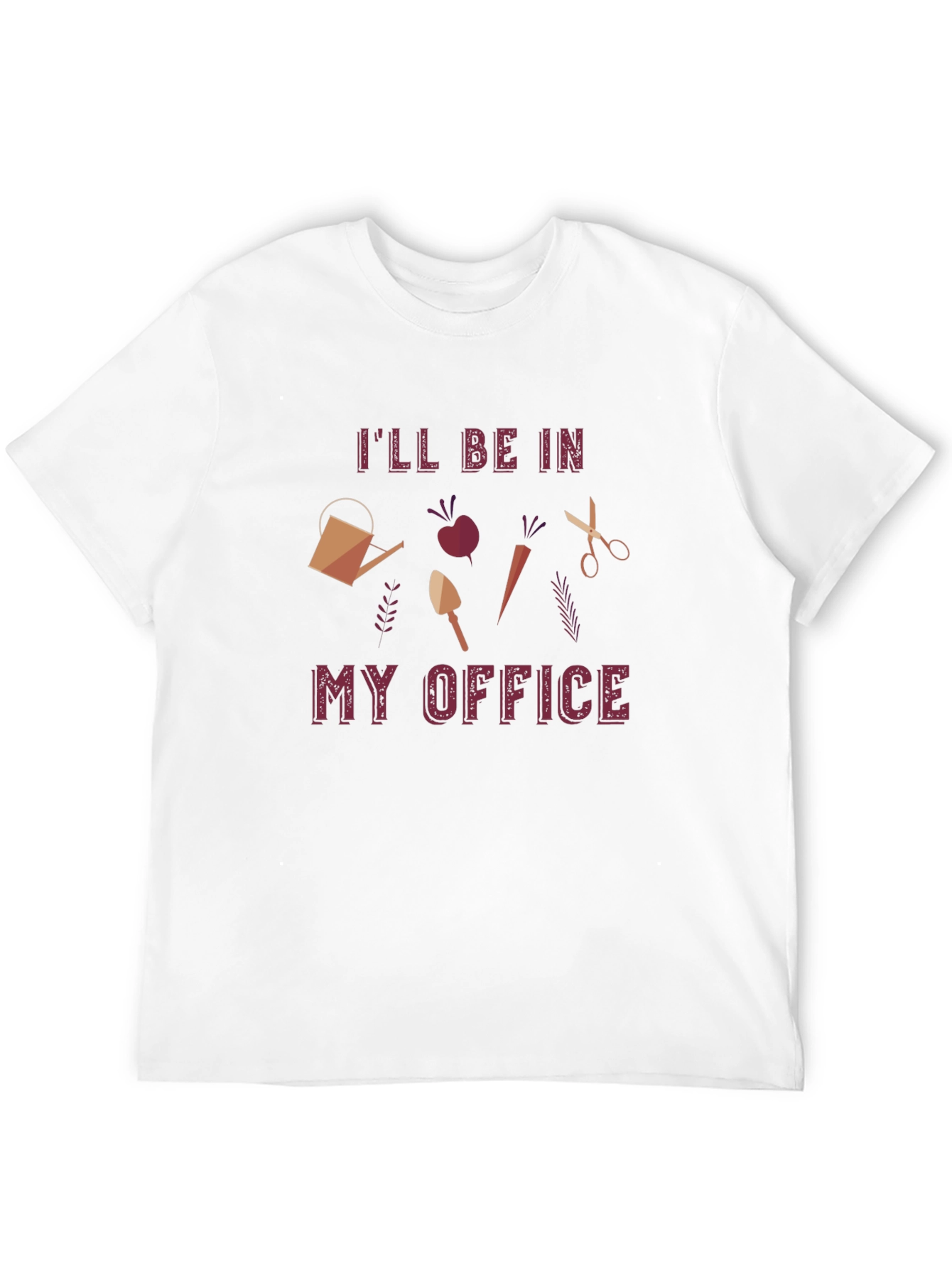 Black Gardening T-Shirt: My Office view 12