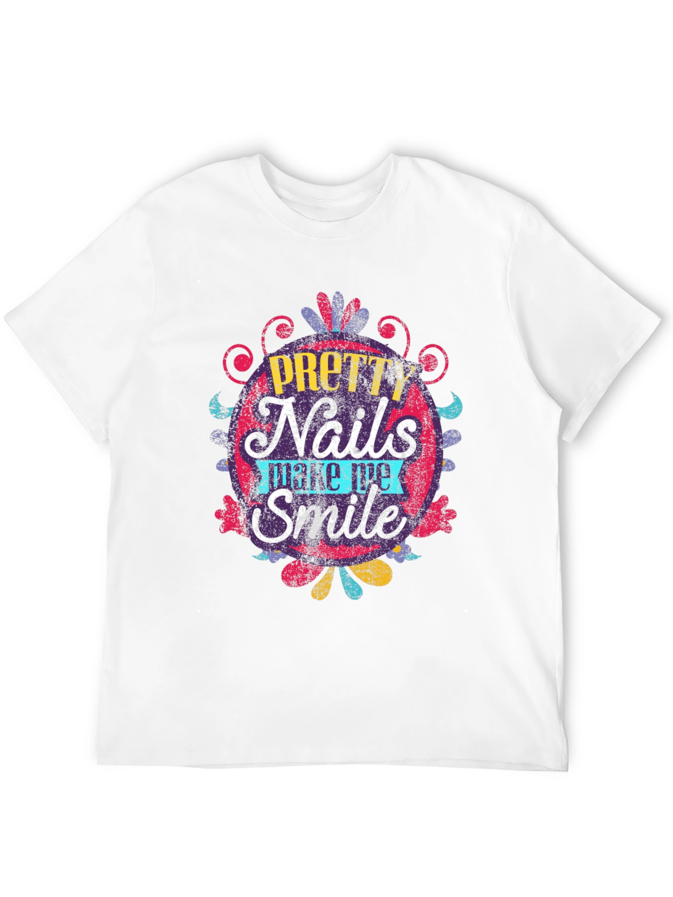 Black Pretty Nails Make Me Smile Black Tee view 12