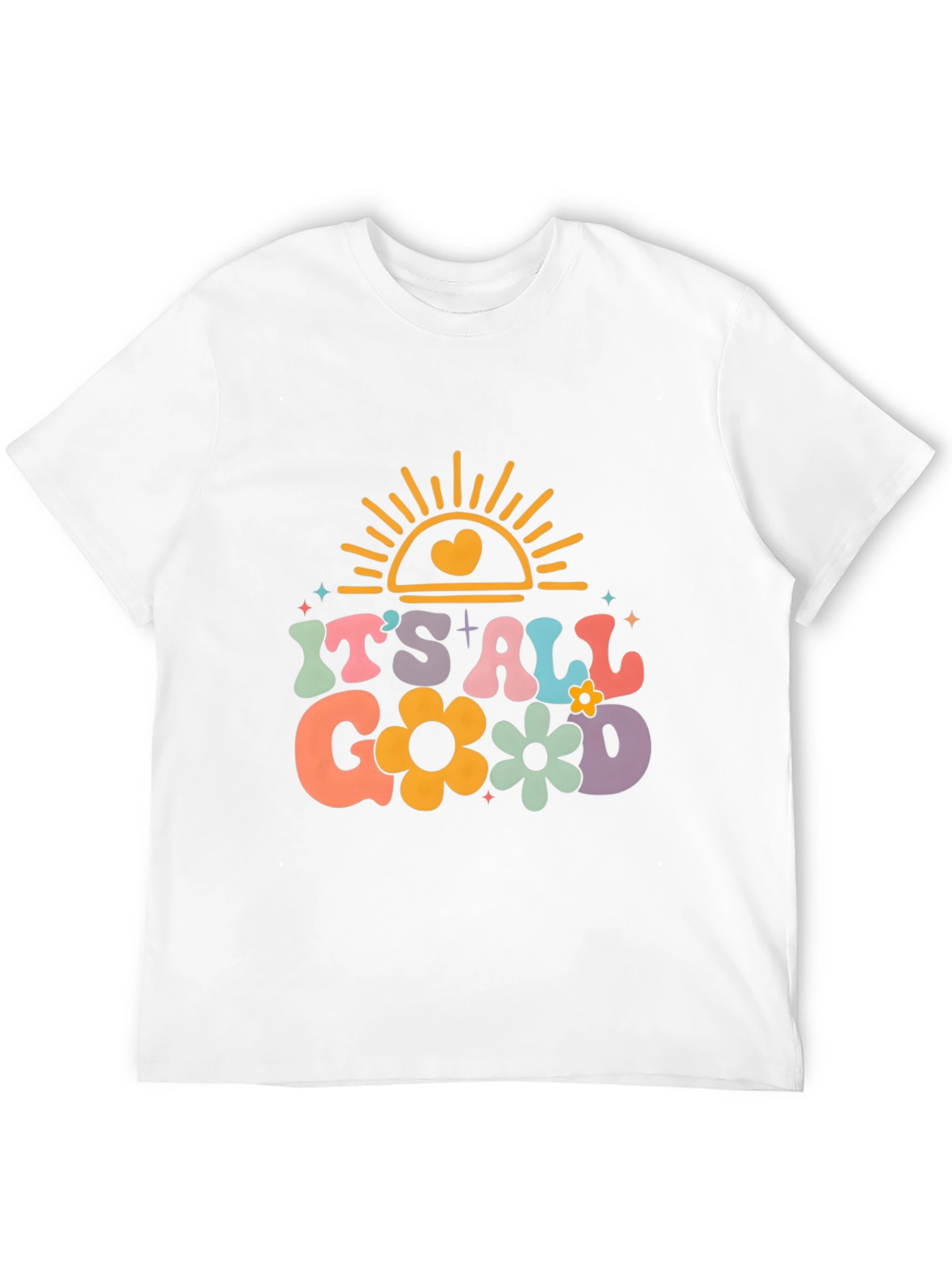 Black It's All Good Graphic Tee - Retro Style view 12