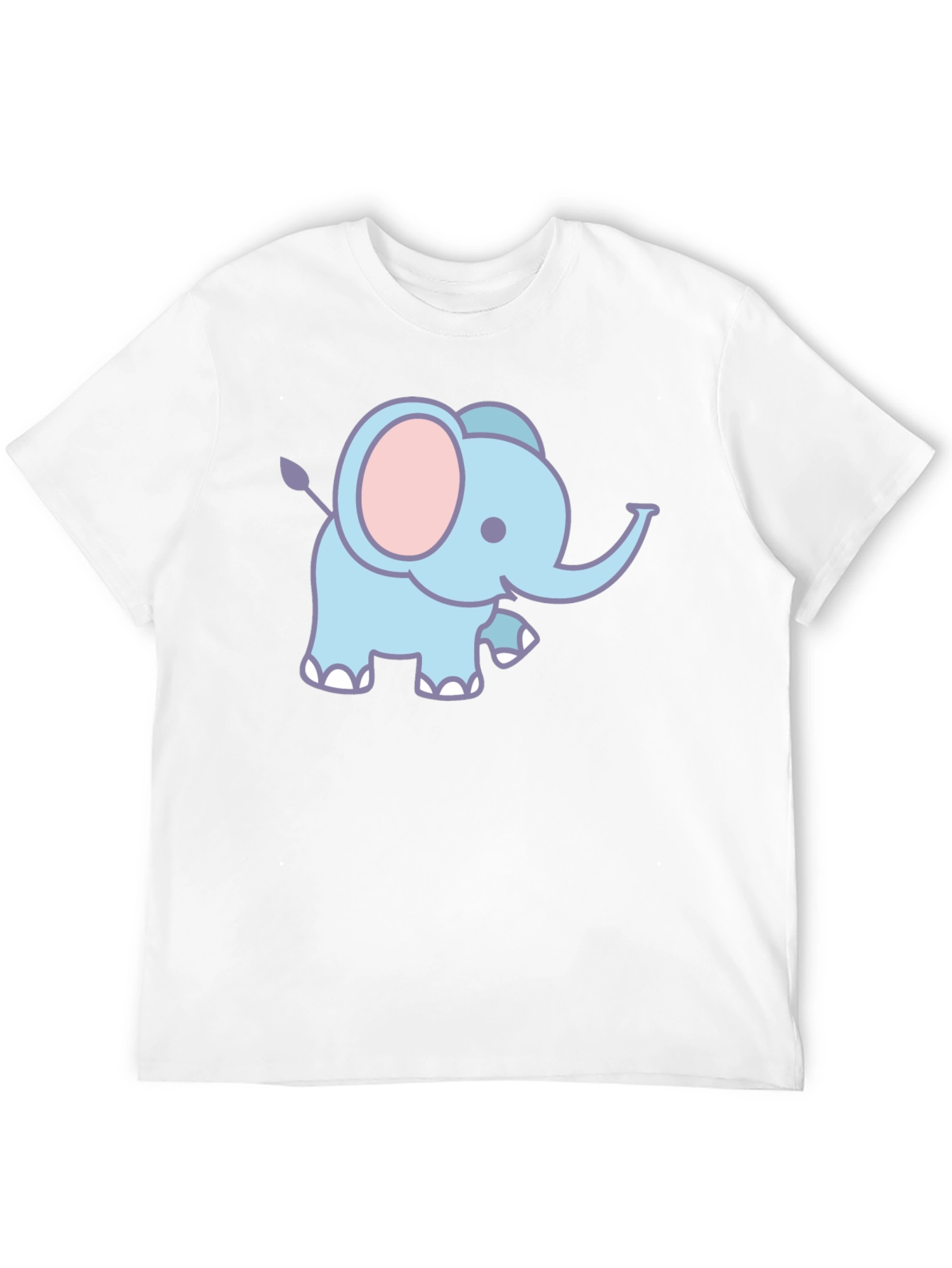 Black Cute Elephant Graphic T-Shirt - Black view 12