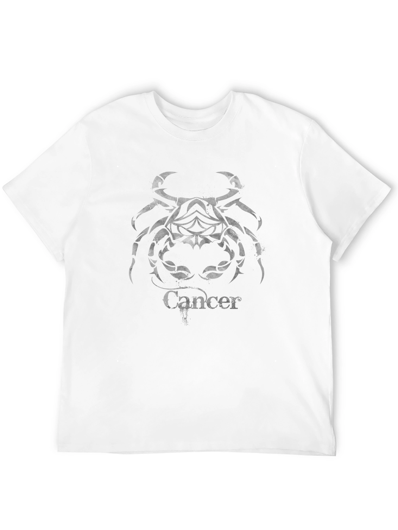 Black Cancer Zodiac T-Shirt - Black Graphic Tee view 12