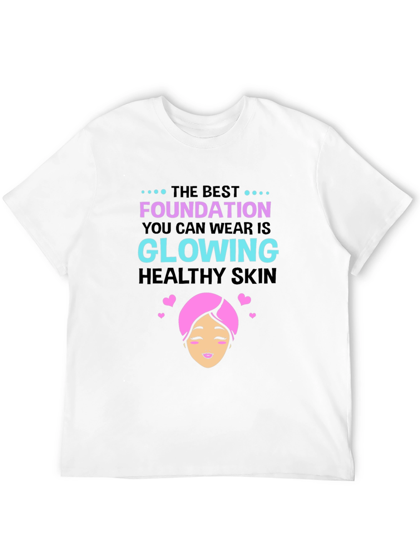 Black Glowing Skin T-Shirt - Beauty & Wellness view 12