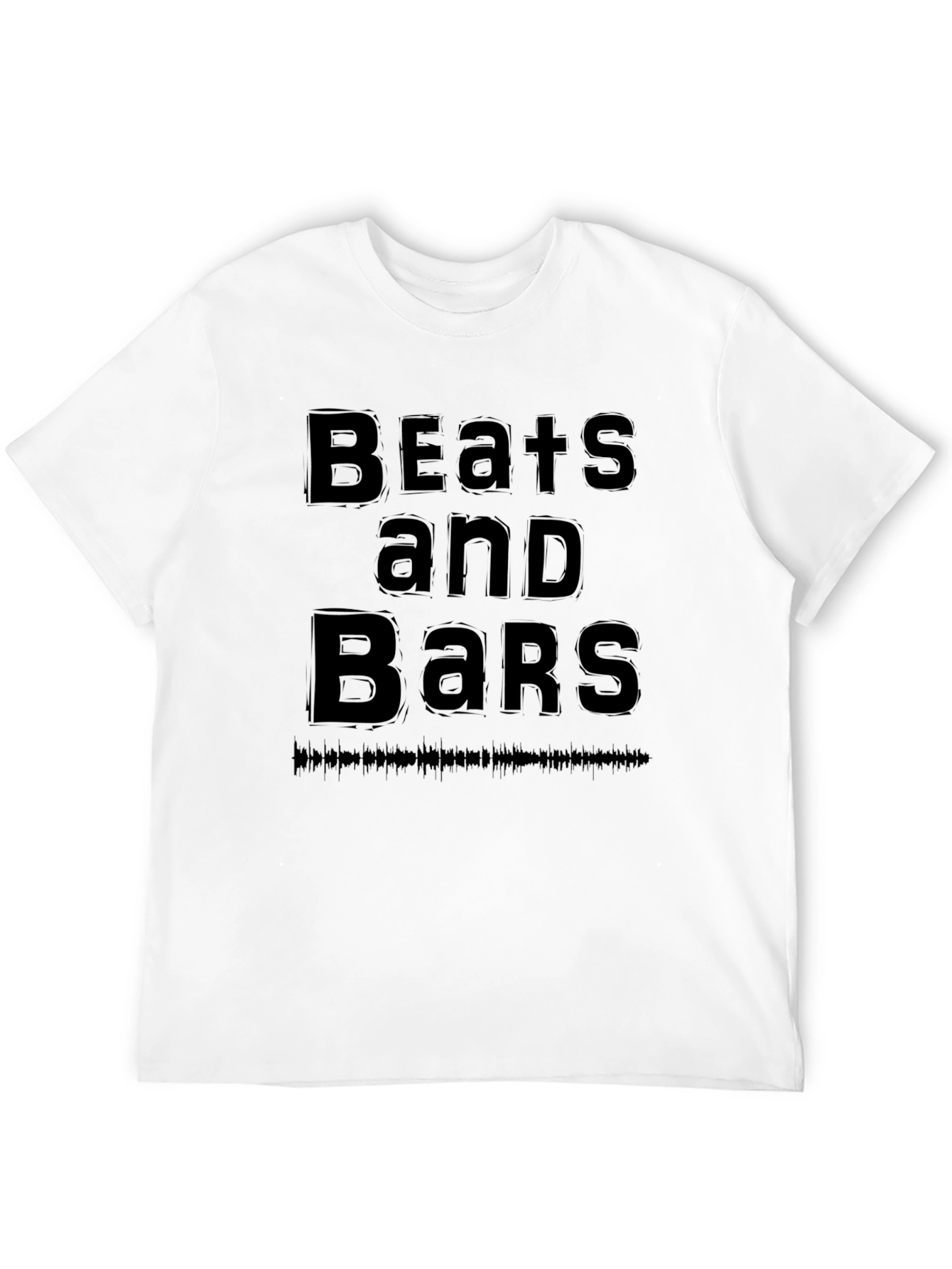 Black Beats and Bars Black Graphic Tee view 12