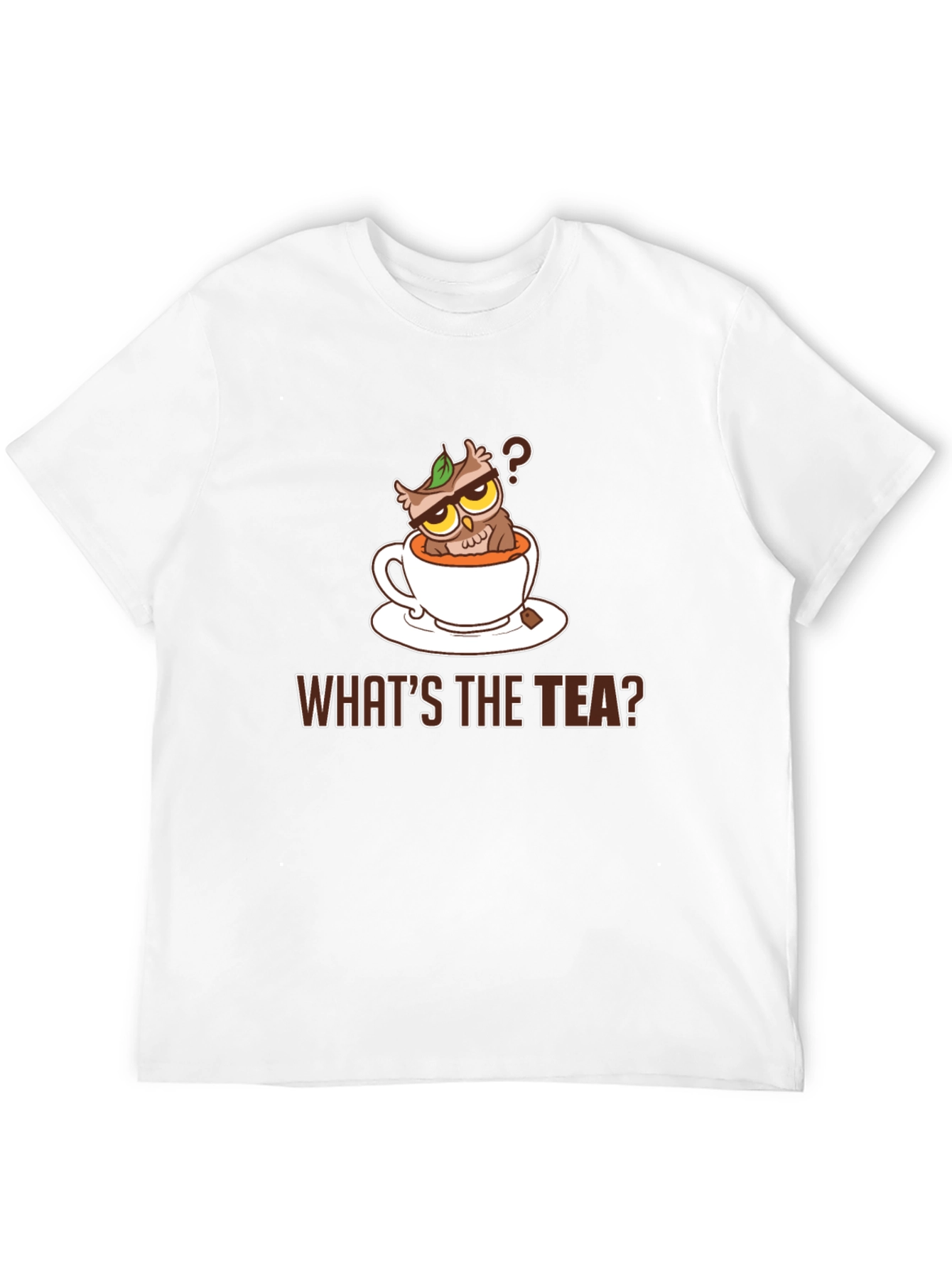 Black What's The Tea Owl Graphic Tee view 12
