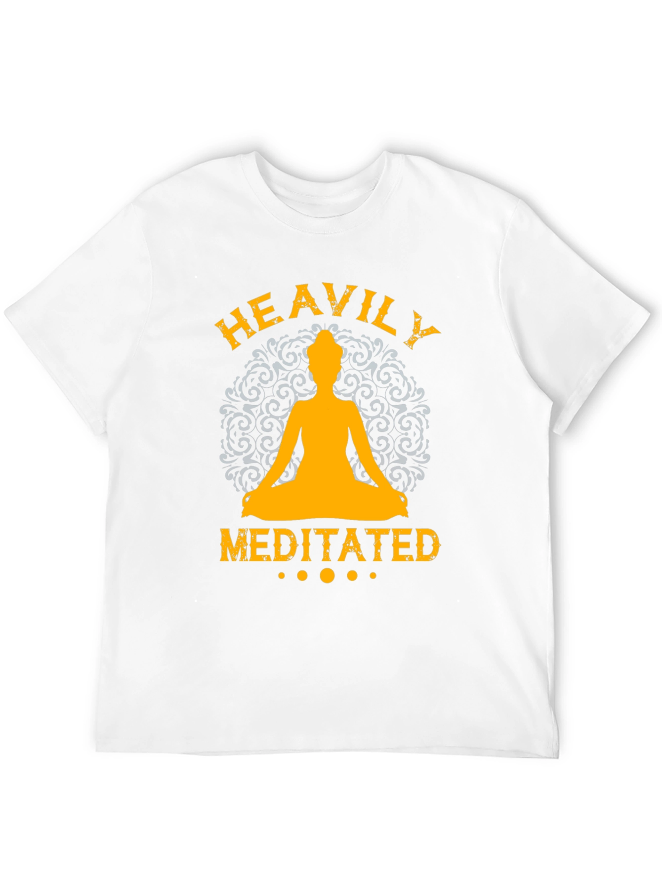 Black Heavily Meditated Black Graphic T-Shirt view 12