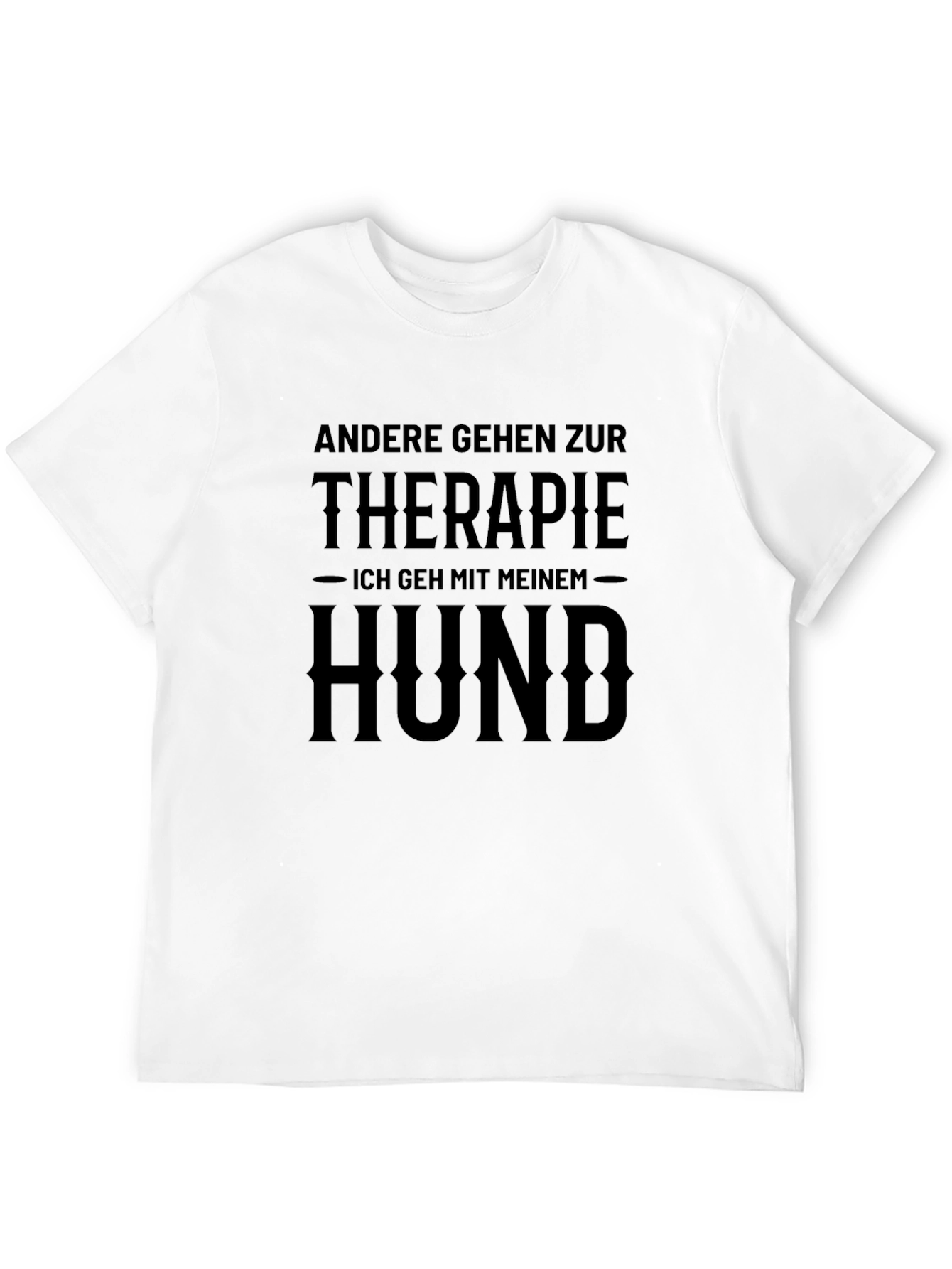 Black Therapie Hund T-Shirt - Dog Lover Gift view 12