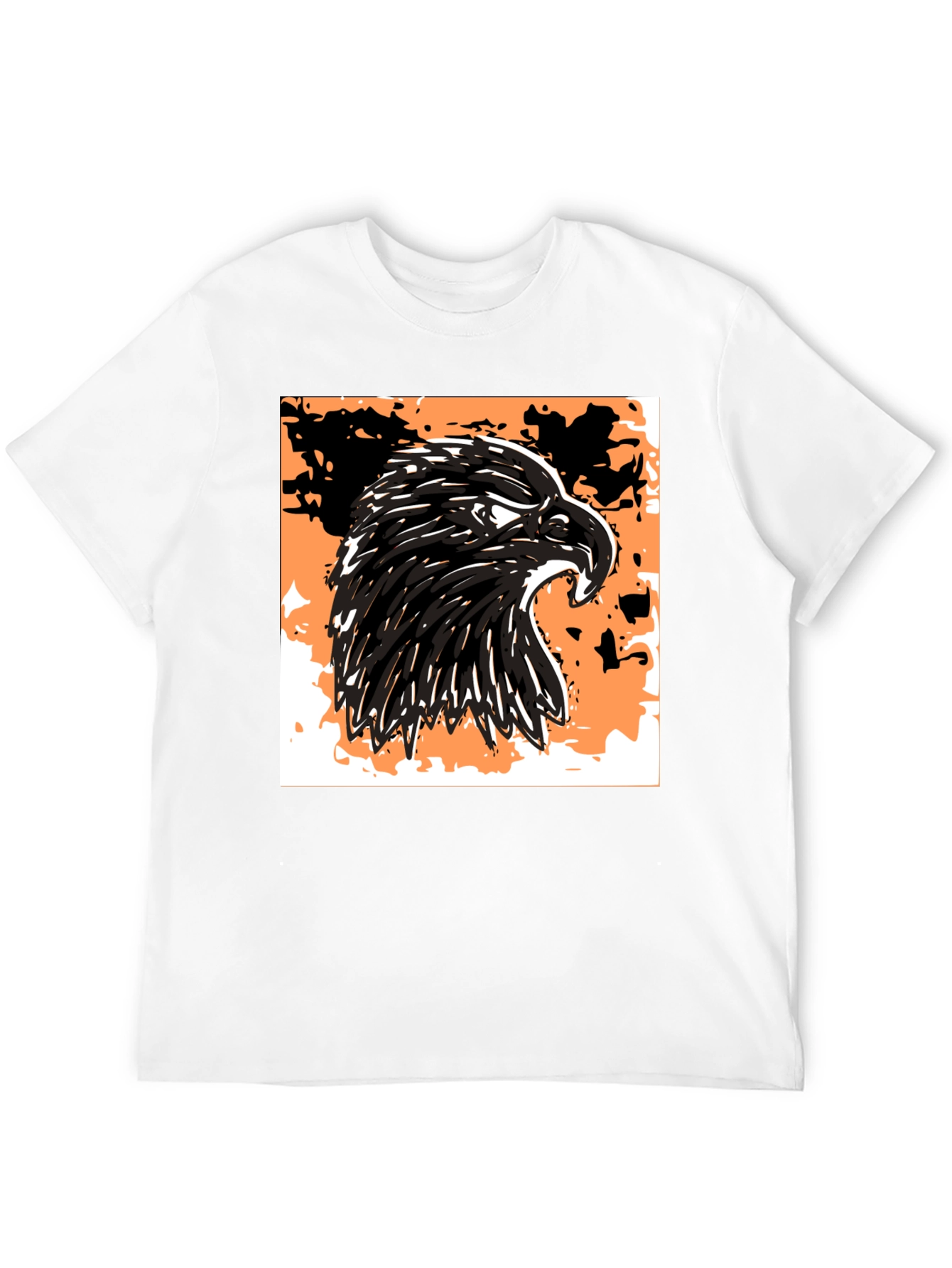 Black Eagle Graphic T-Shirt - Bold Black Design view 12