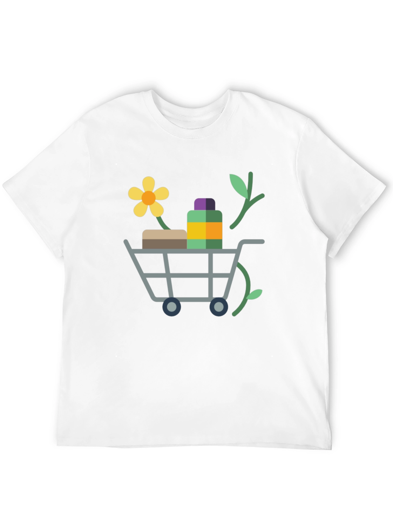 Eco-Friendly Shopping Cart Graphic Tee - 12