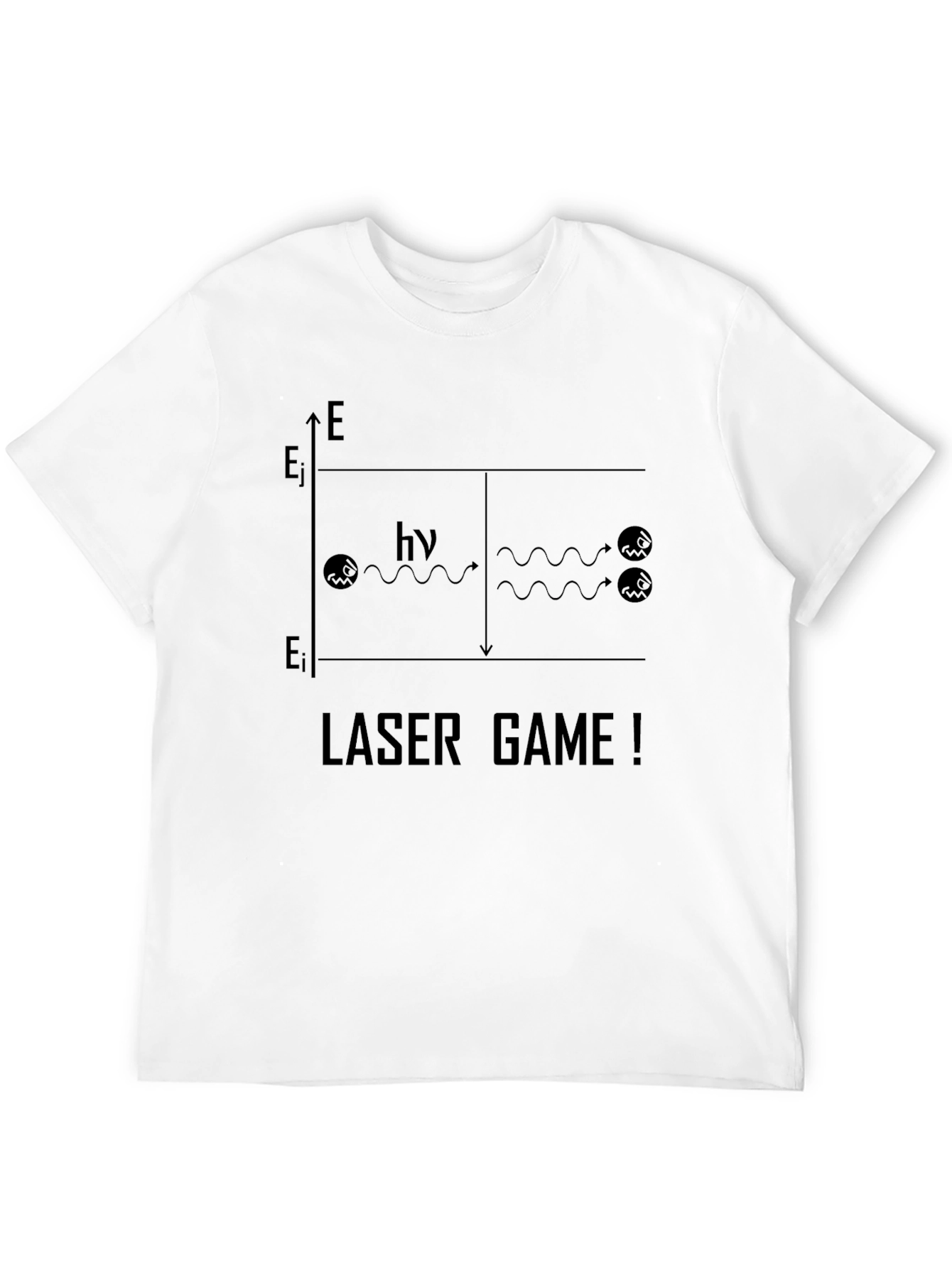 Black Laser Game T-Shirt: Physics Humor view 12