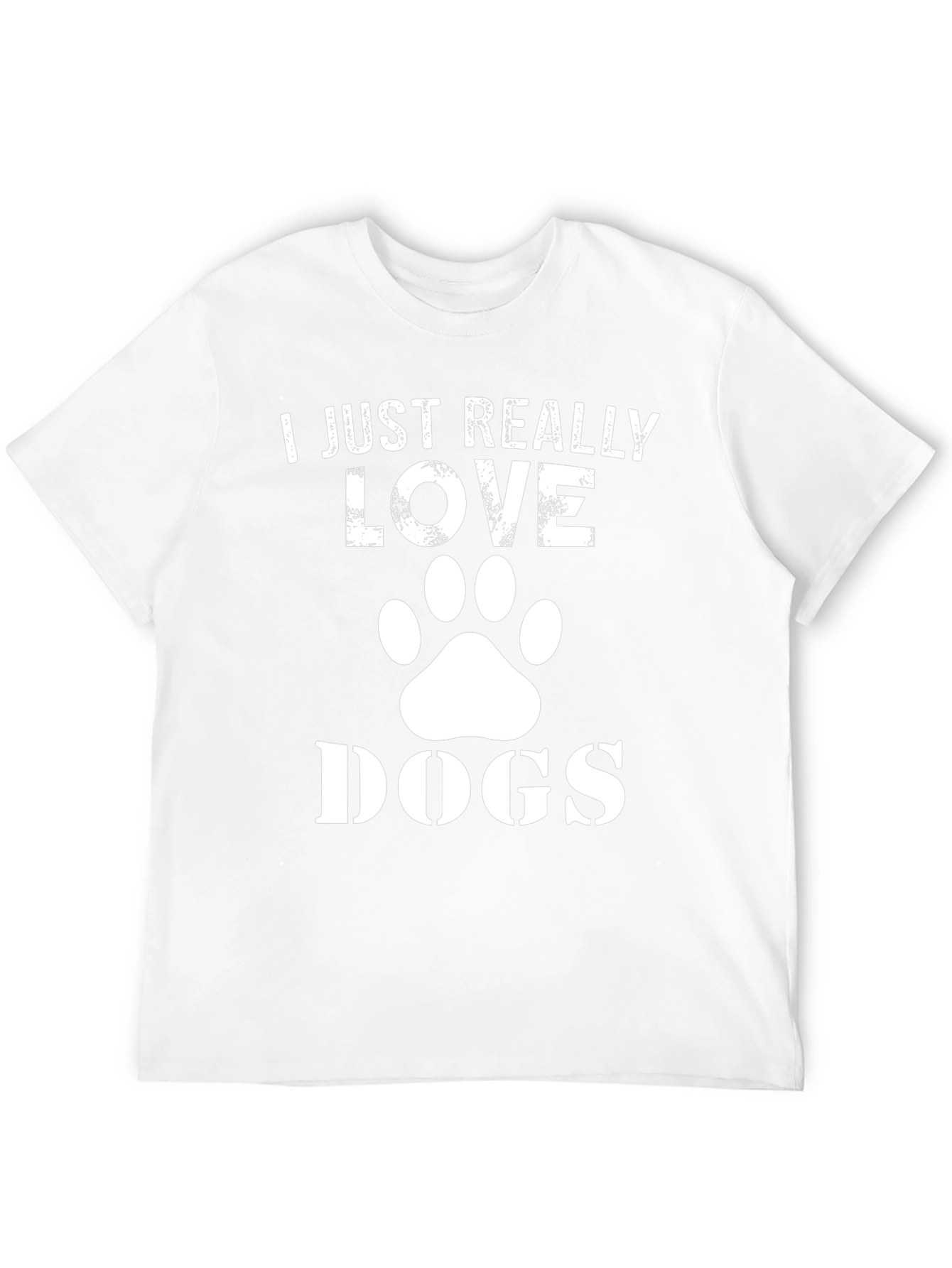 Black I Love Dogs Black T-Shirt view 12