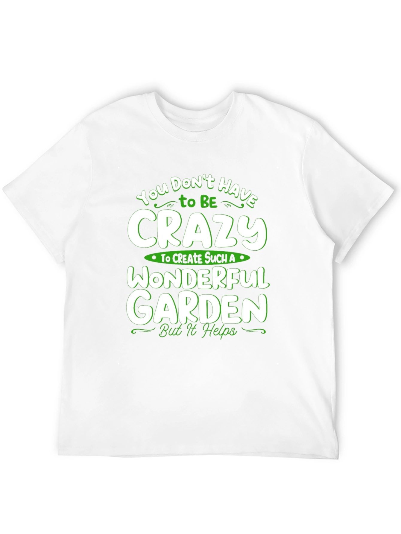 Black Crazy Wonderful Garden T-Shirt - Black view 12