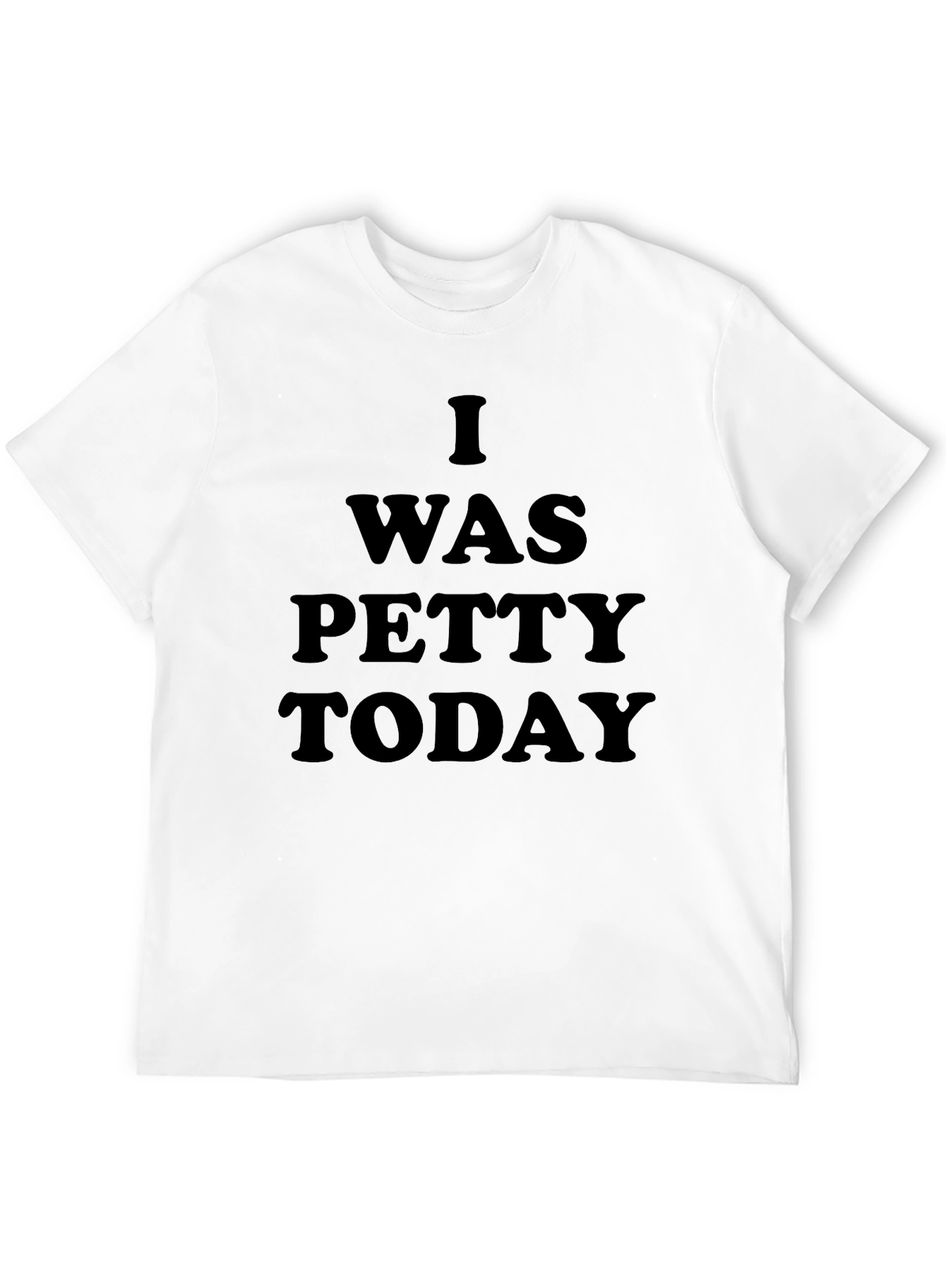 Black I Was Petty Today Black T-Shirt view 12