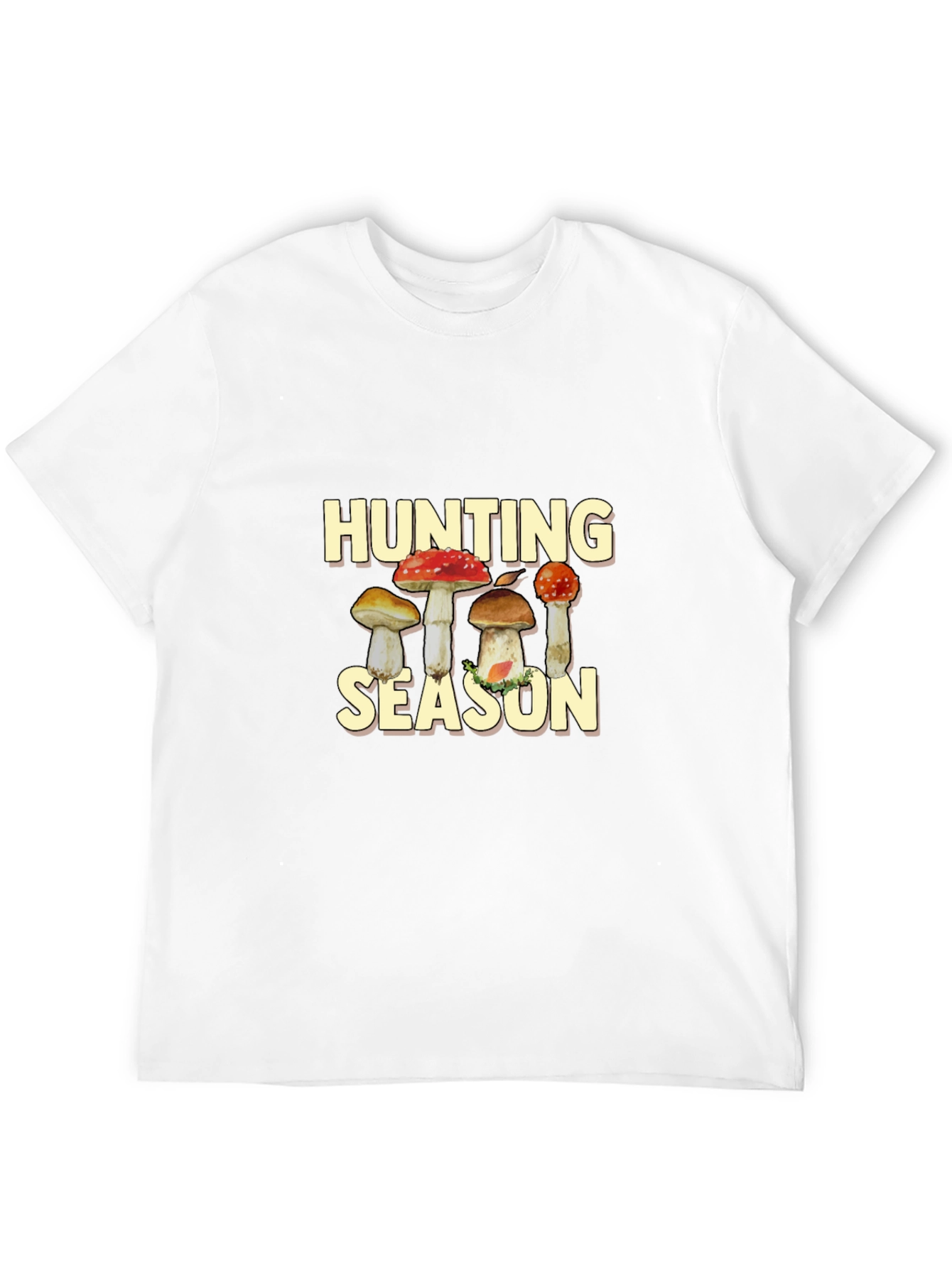 Hunting Season Mushroom Graphic Tee - Black - 12