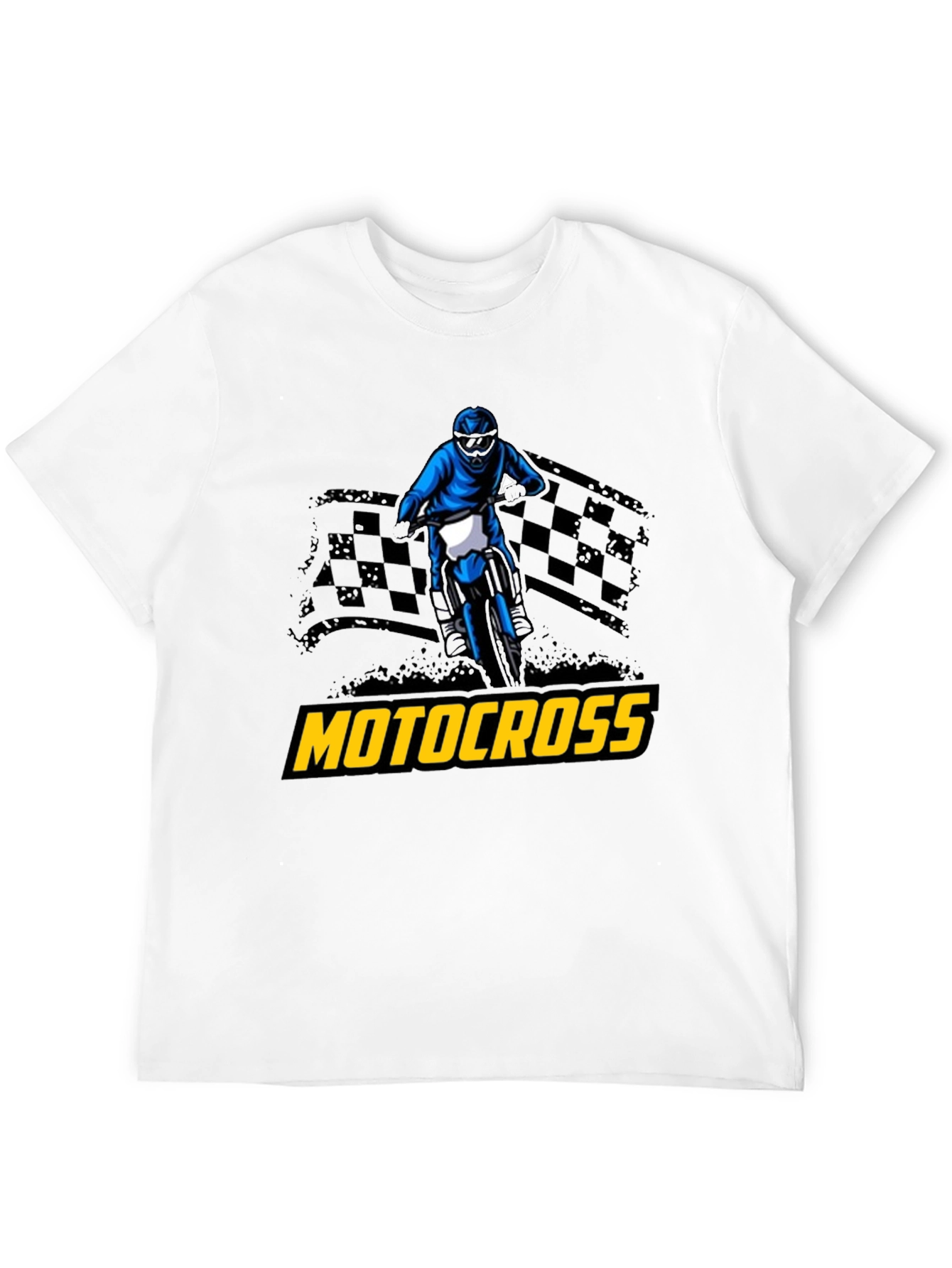 Black Motocross Rider Graphic T-Shirt - Black view 12