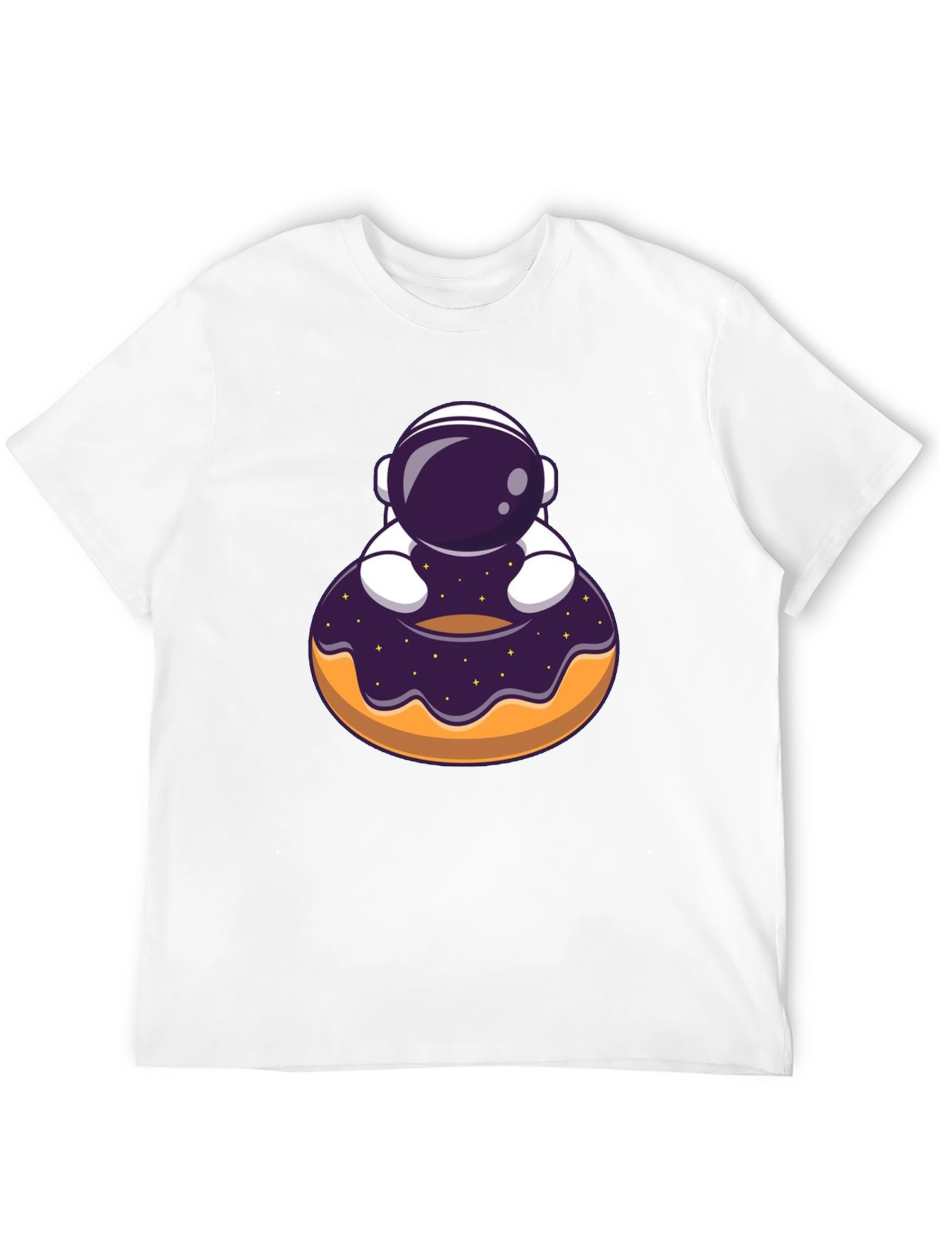 Black Astronaut Donut T-Shirt - Space Lover Tee view 12
