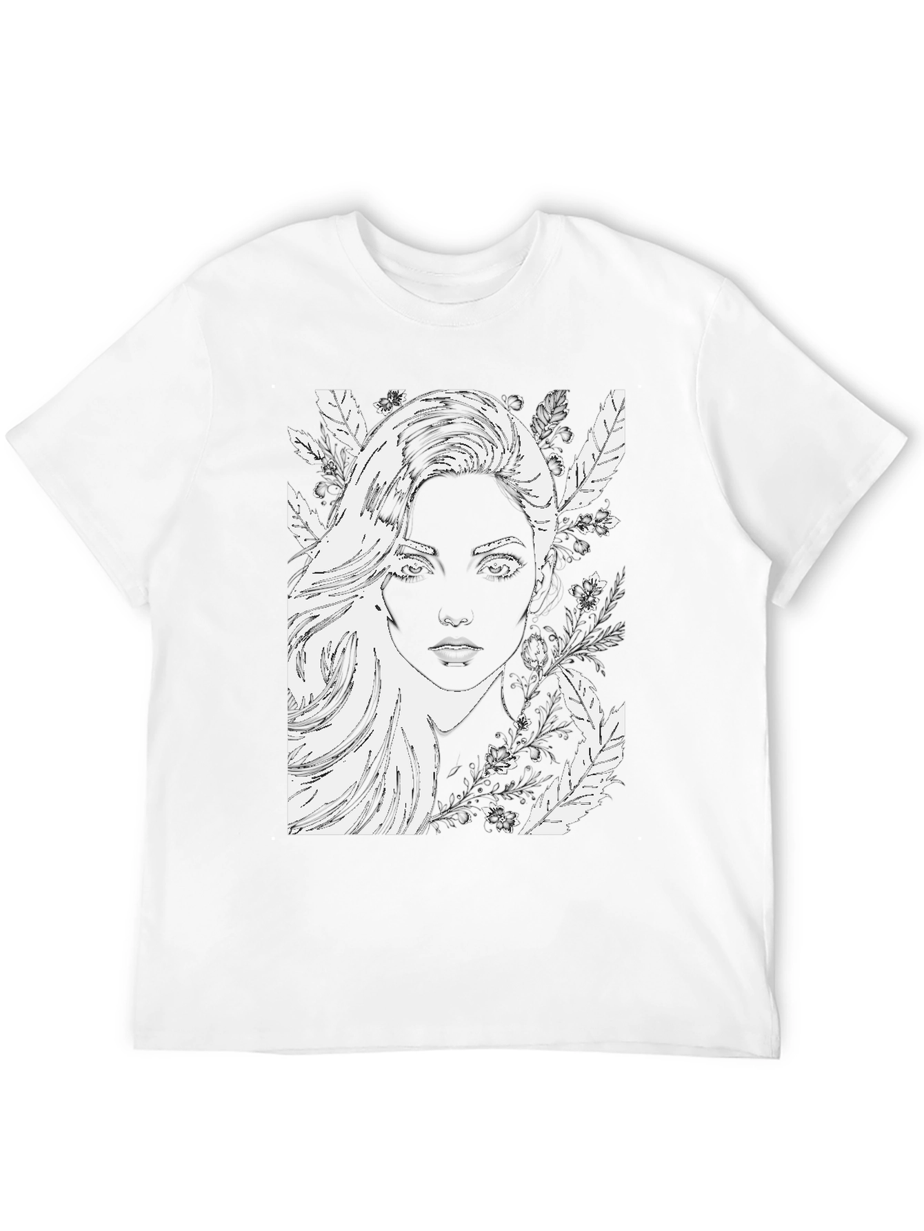 Black Woman Portrait Graphic Black T-Shirt view 12