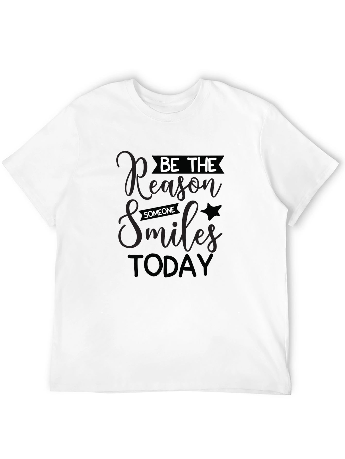 Black Be the Reason Someone Smiles T-Shirt view 12