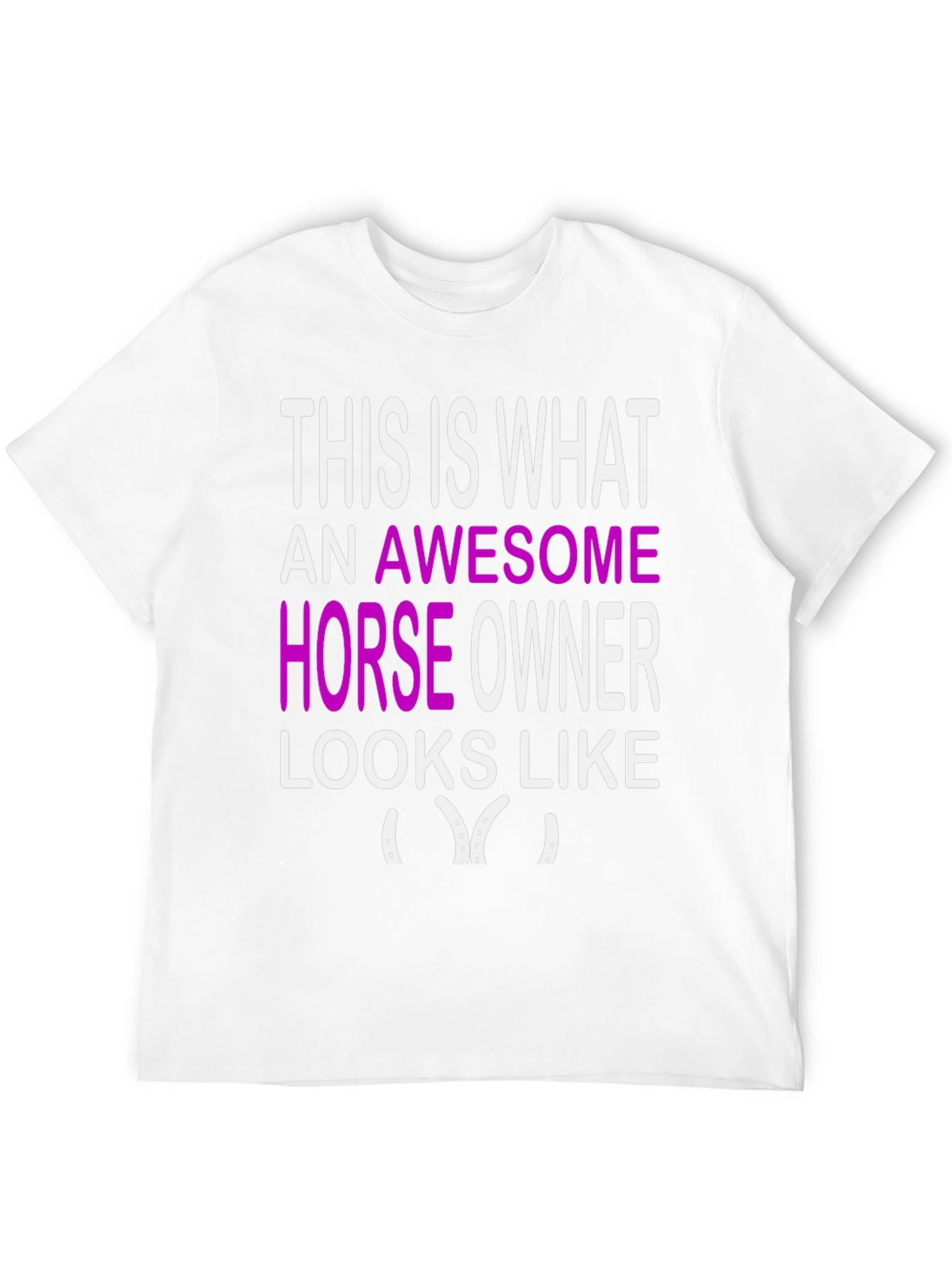 Black Awesome Horse Owner Graphic Tee - Black view 12