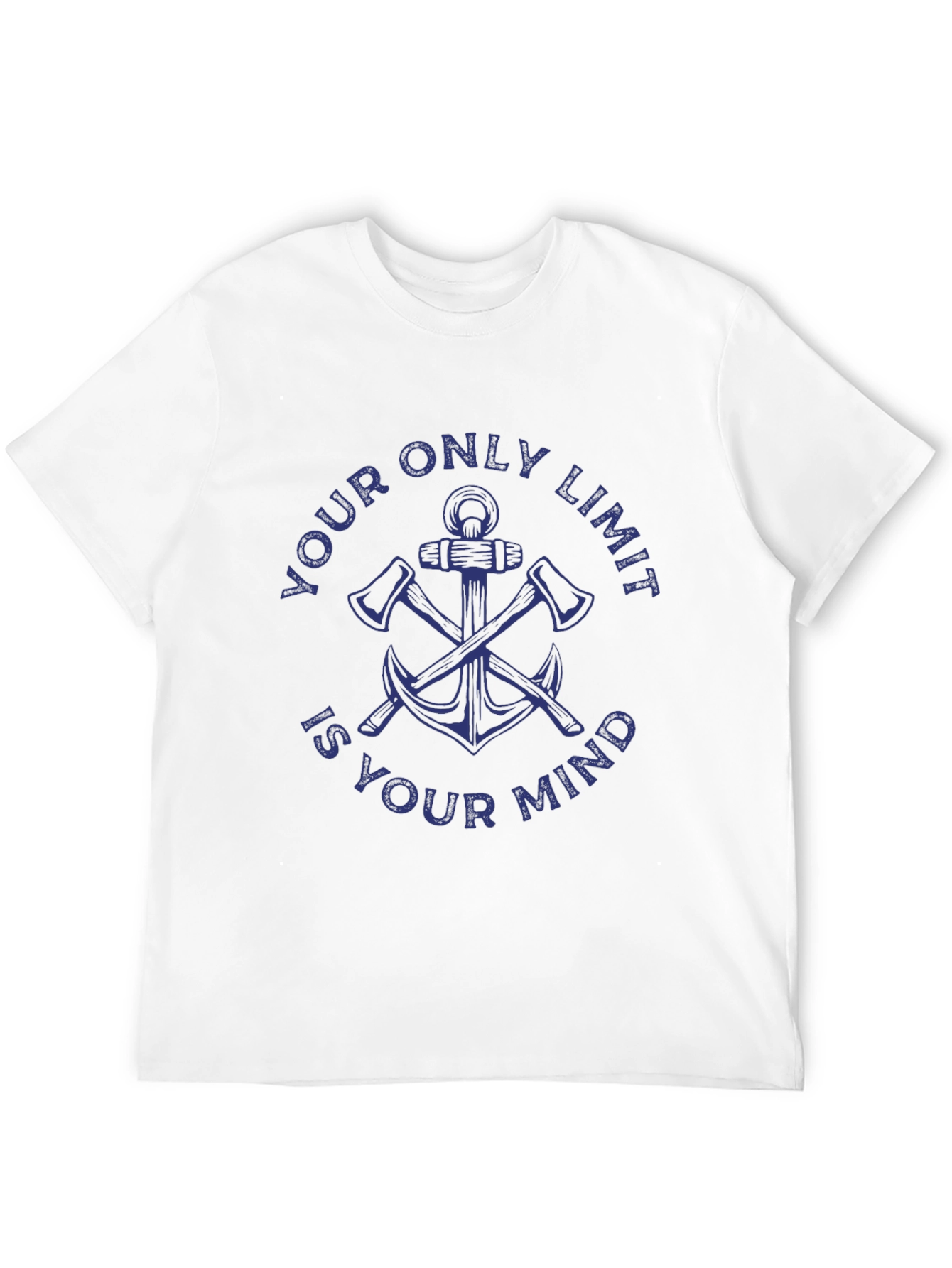 Black Your Only Limit Mind Graphic Tee - Anchor & Axes Design view 12