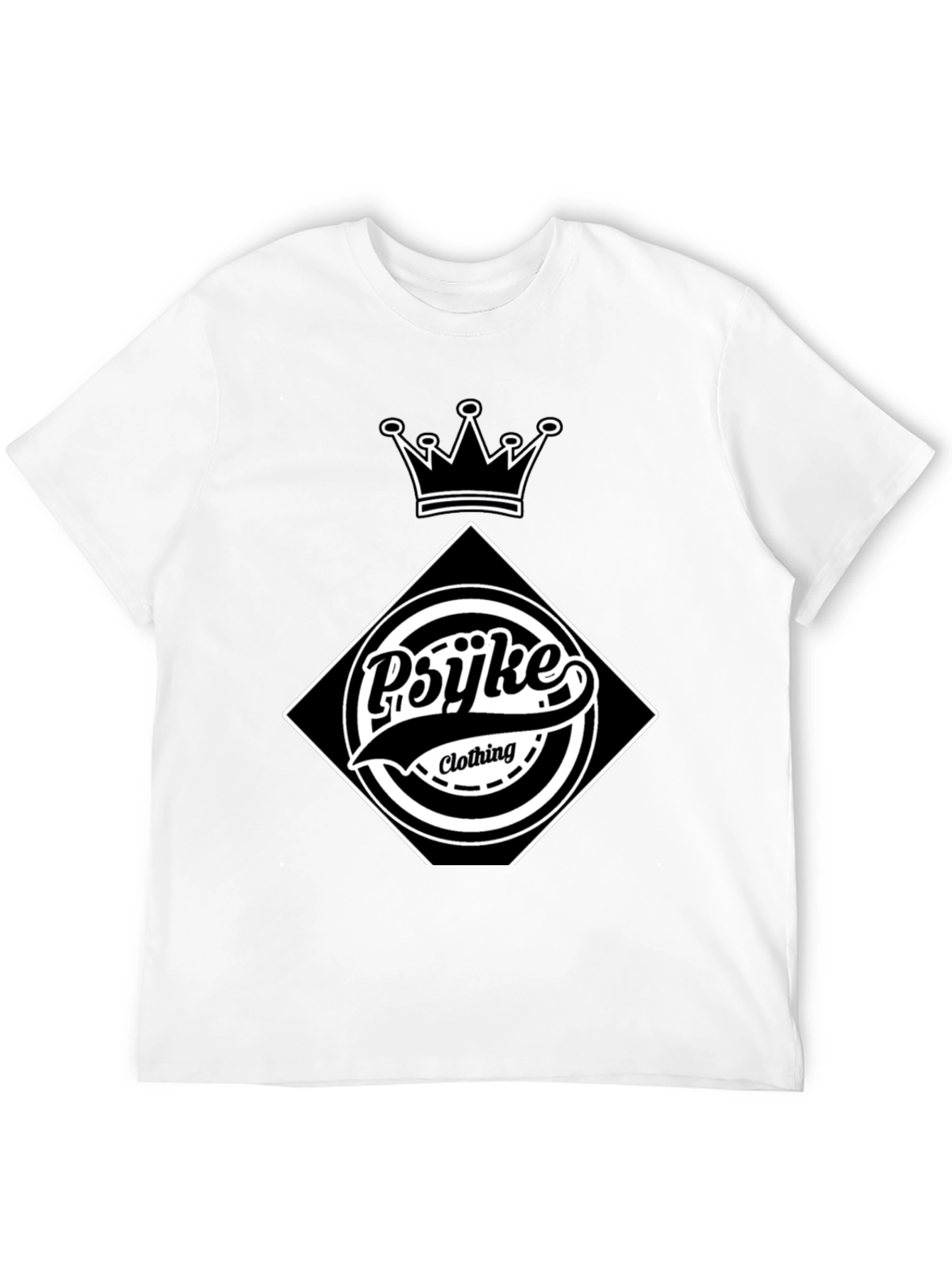 Black Psyke Clothing Graphic Print Black T-Shirt view 12