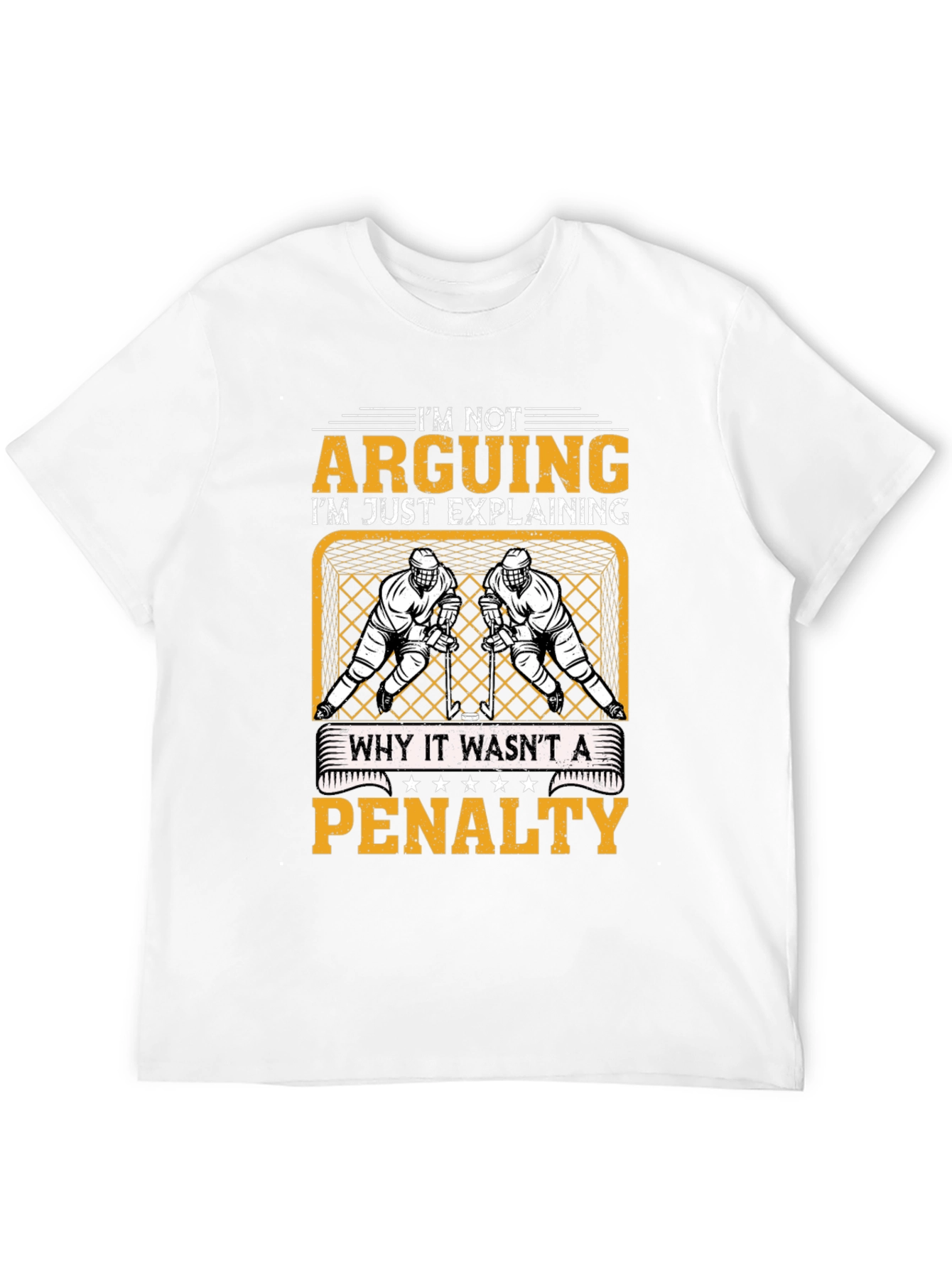 Black Hockey Penalty Argument T-Shirt view 12