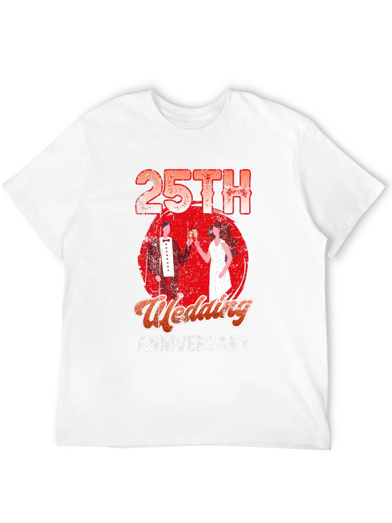 25th Wedding Anniversary Graphic T-Shirt - 12