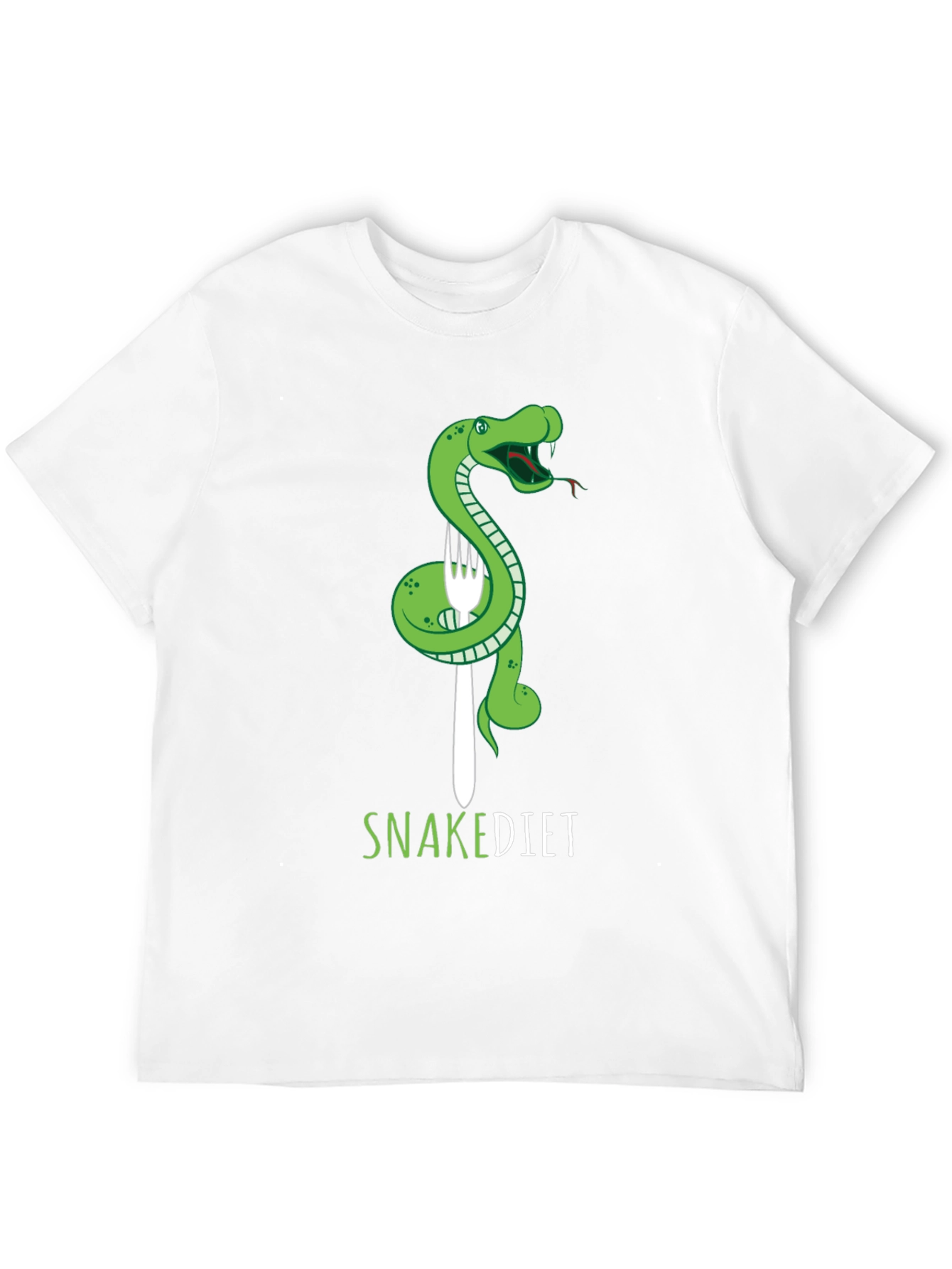 Black Snake Diet T-Shirt - Funny Graphic Tee view 12