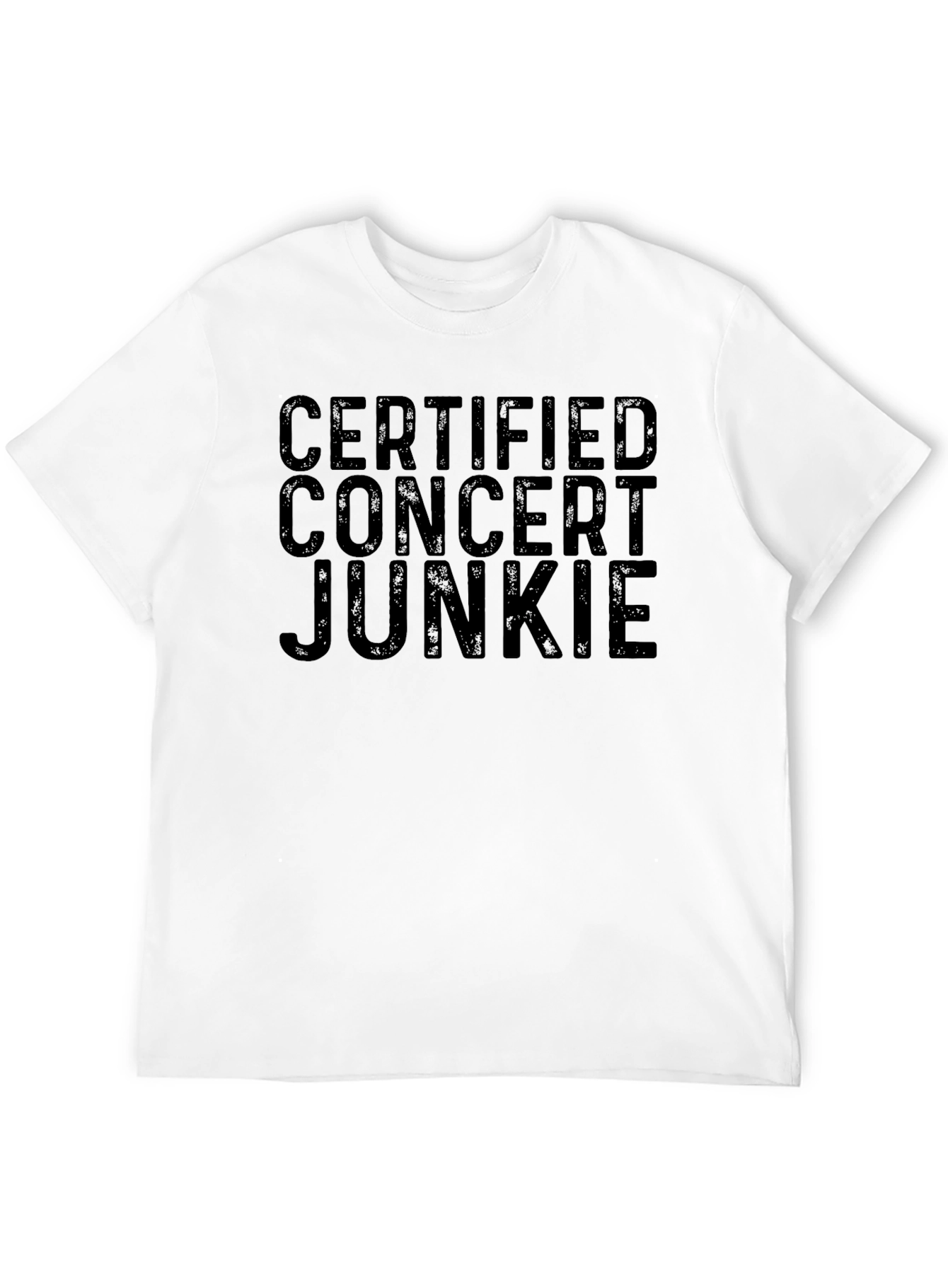 Black Certified Concert Junkie Black Graphic Tee view 12