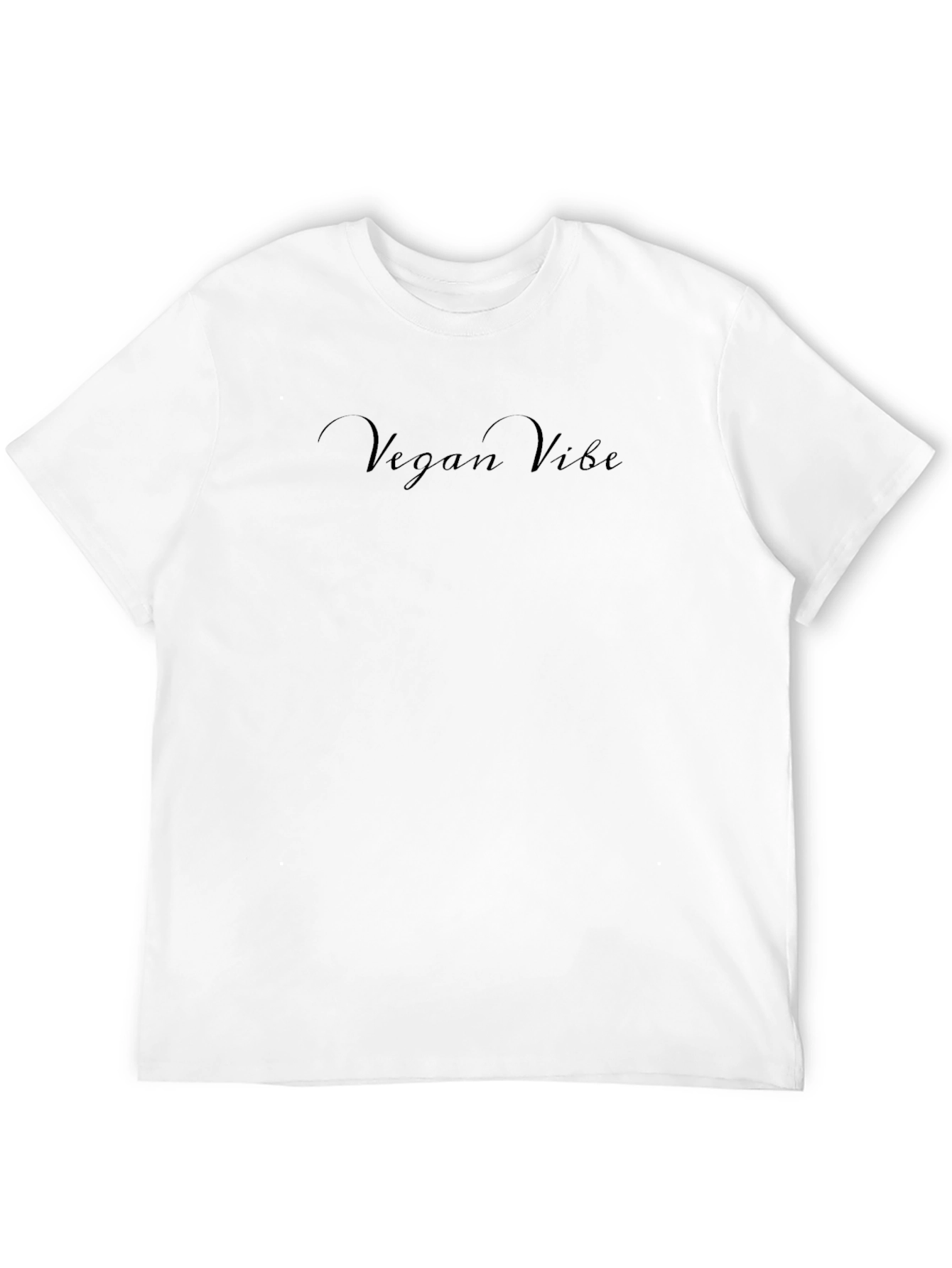 Black Vegan Vibe Black Crewneck T-Shirt view 12