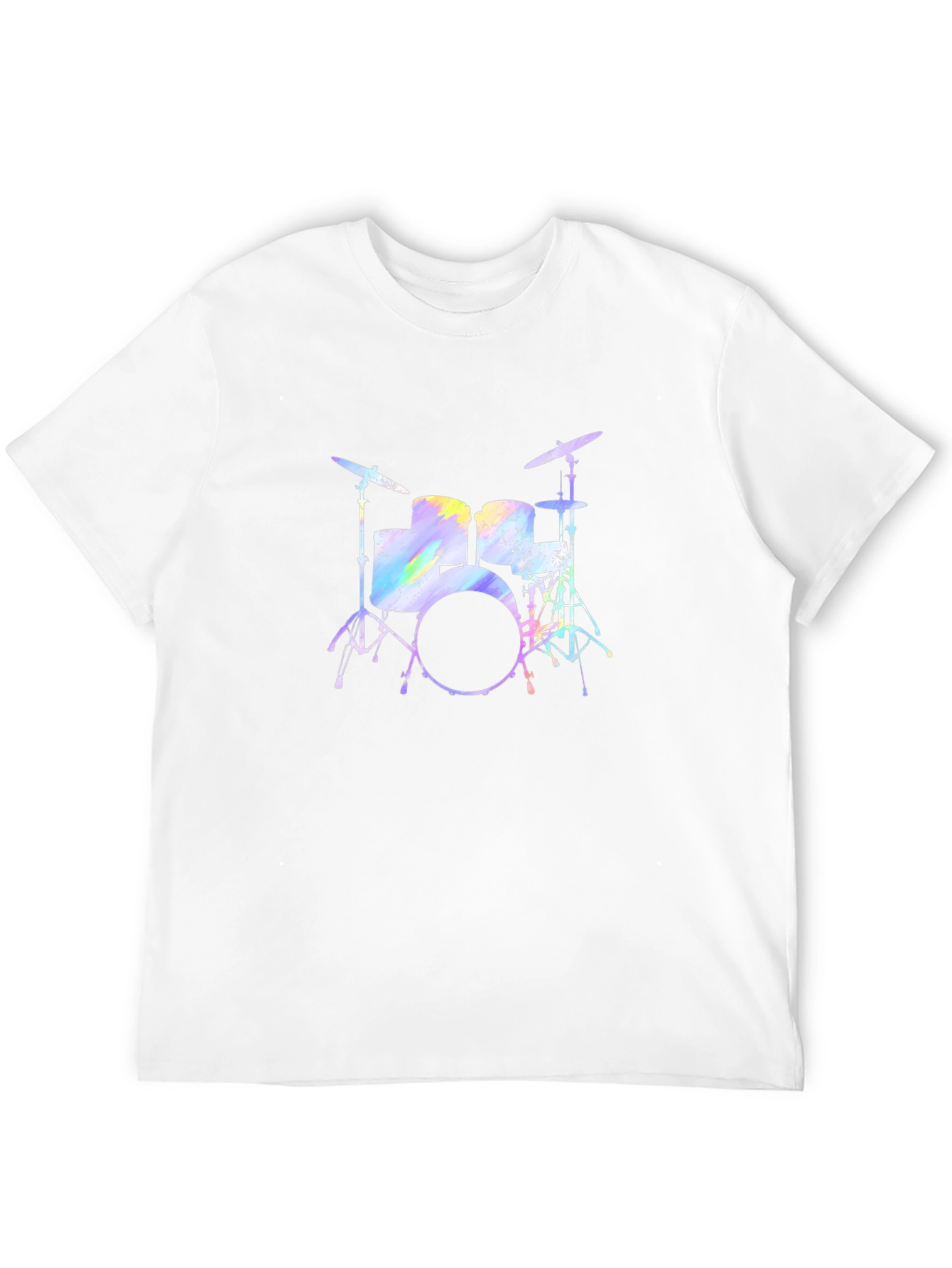 Black Drum Set Graphic T-Shirt - Music Lover Tee view 12