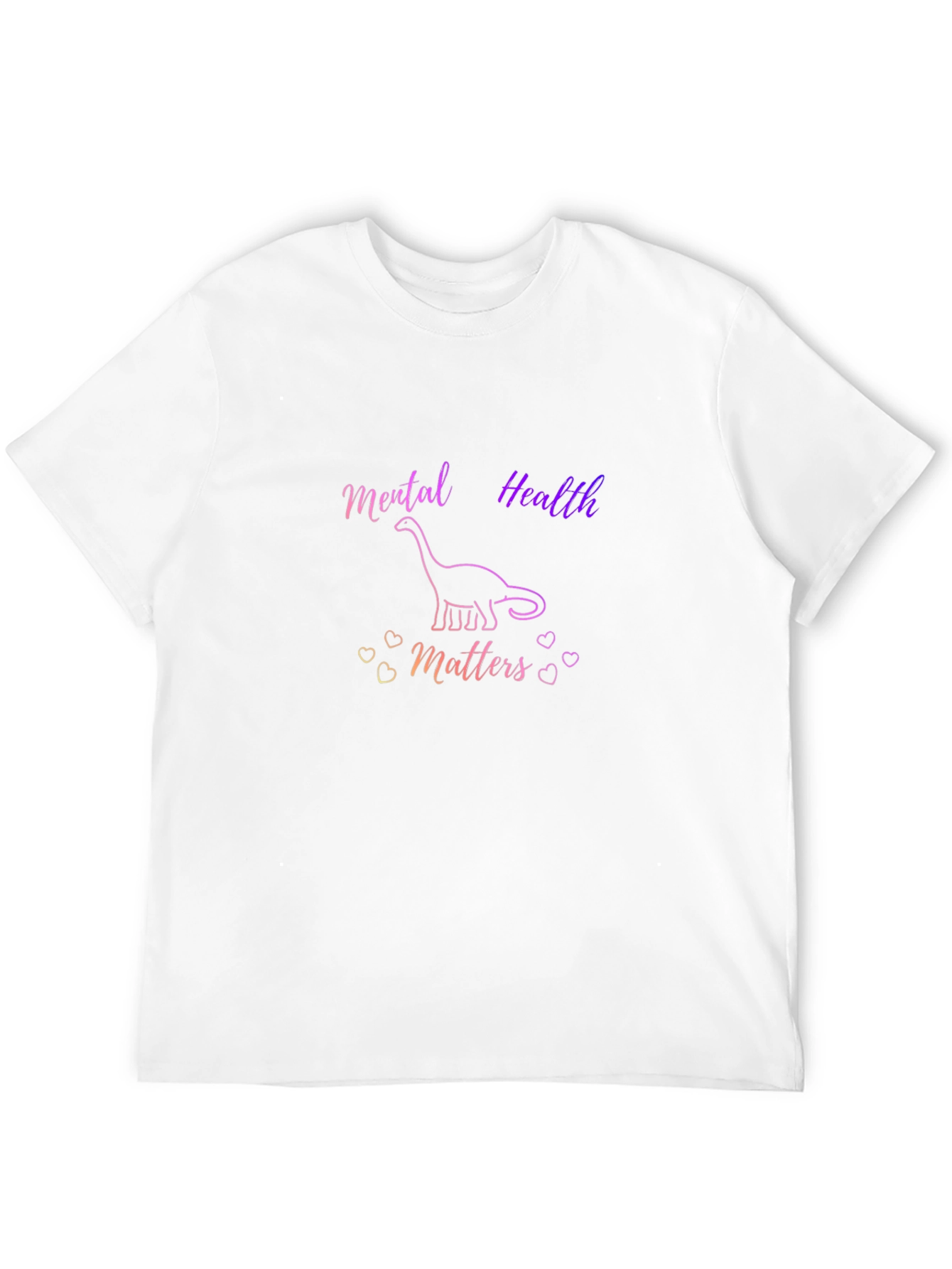 Black Mental Health Matters Dinosaur Graphic T-Shirt view 12