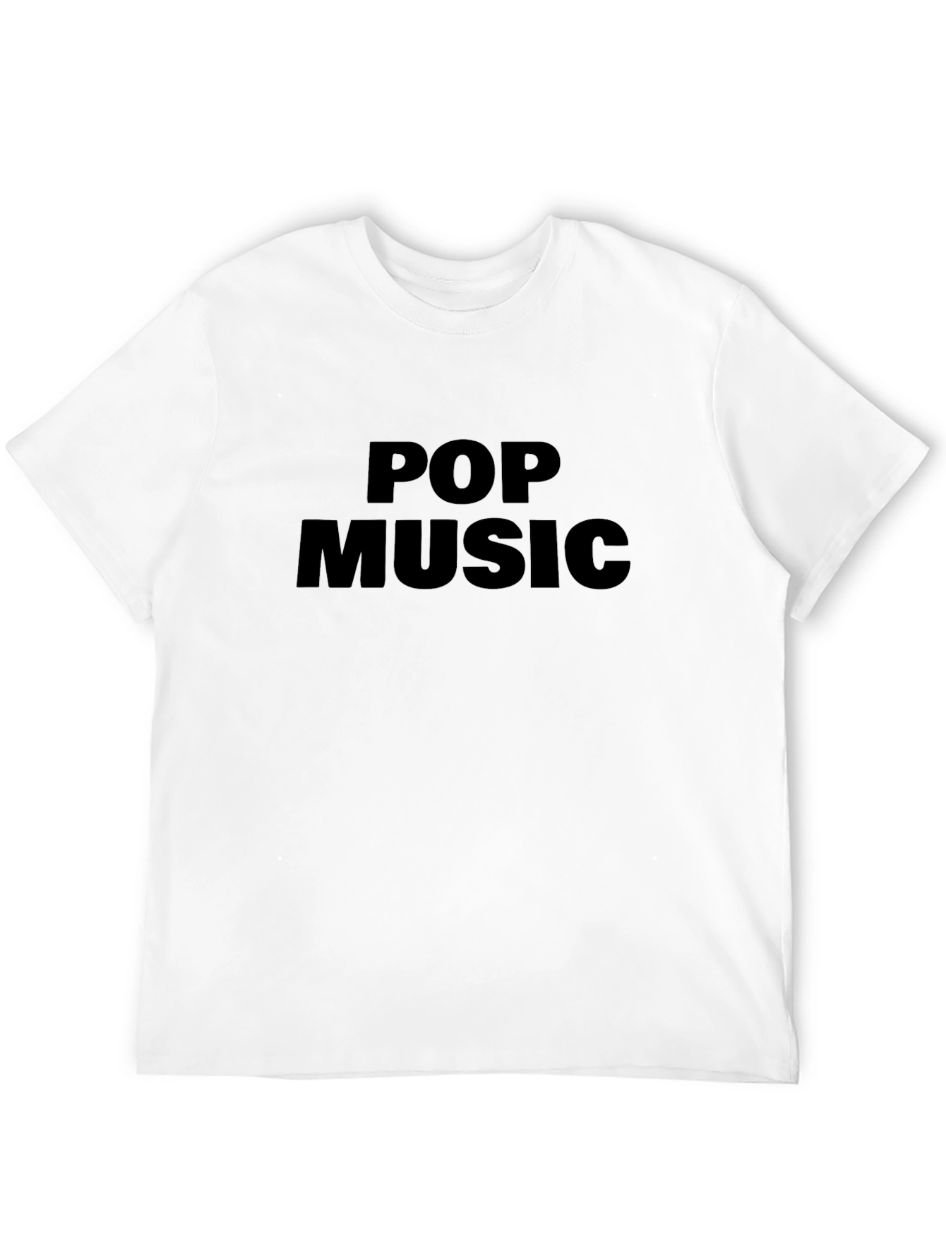 Black Pop Music Black Graphic T-Shirt view 12