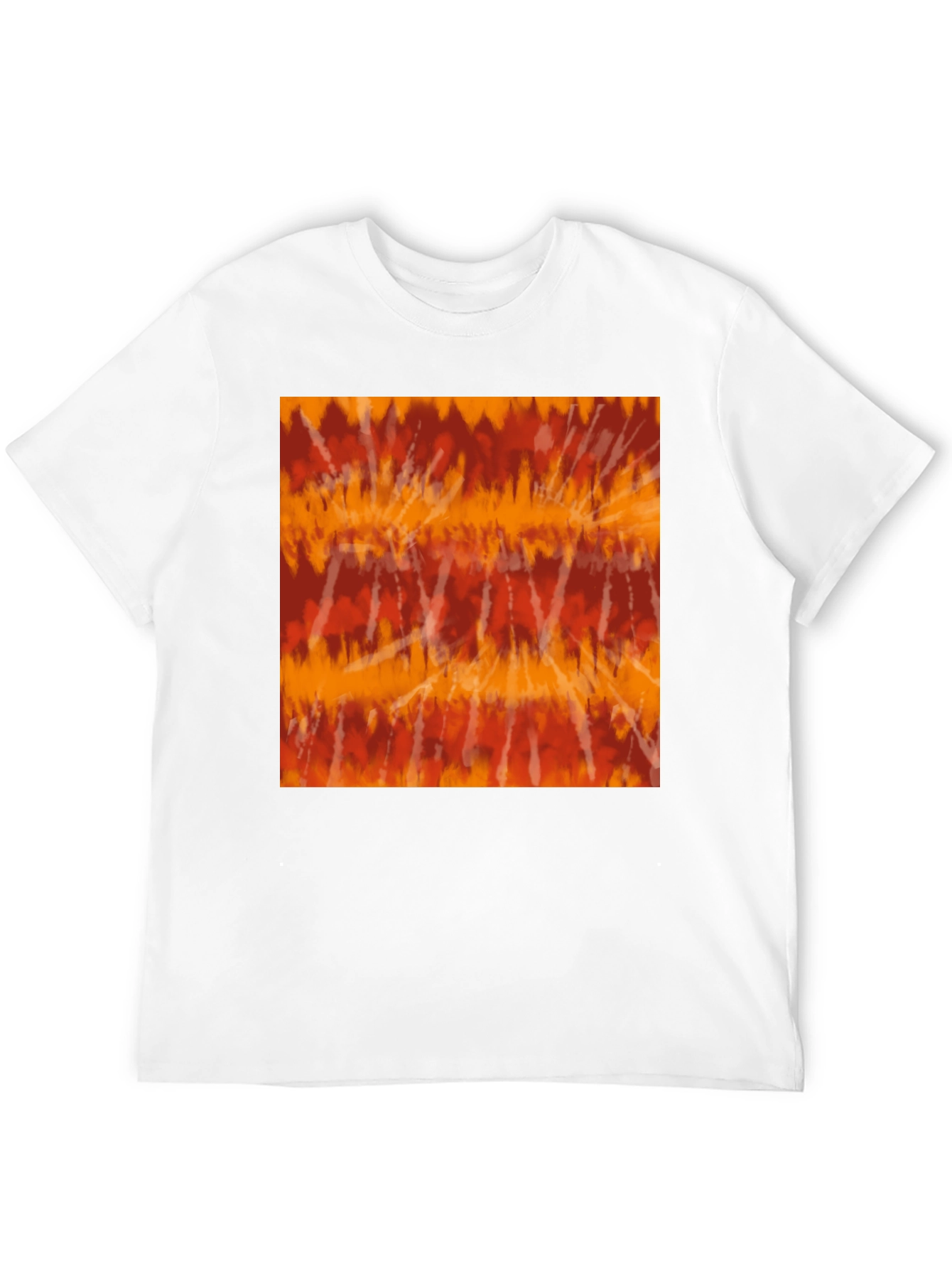 Black Retro Tie-Dye Graphic Tee - Casual Black T-Shirt view 12