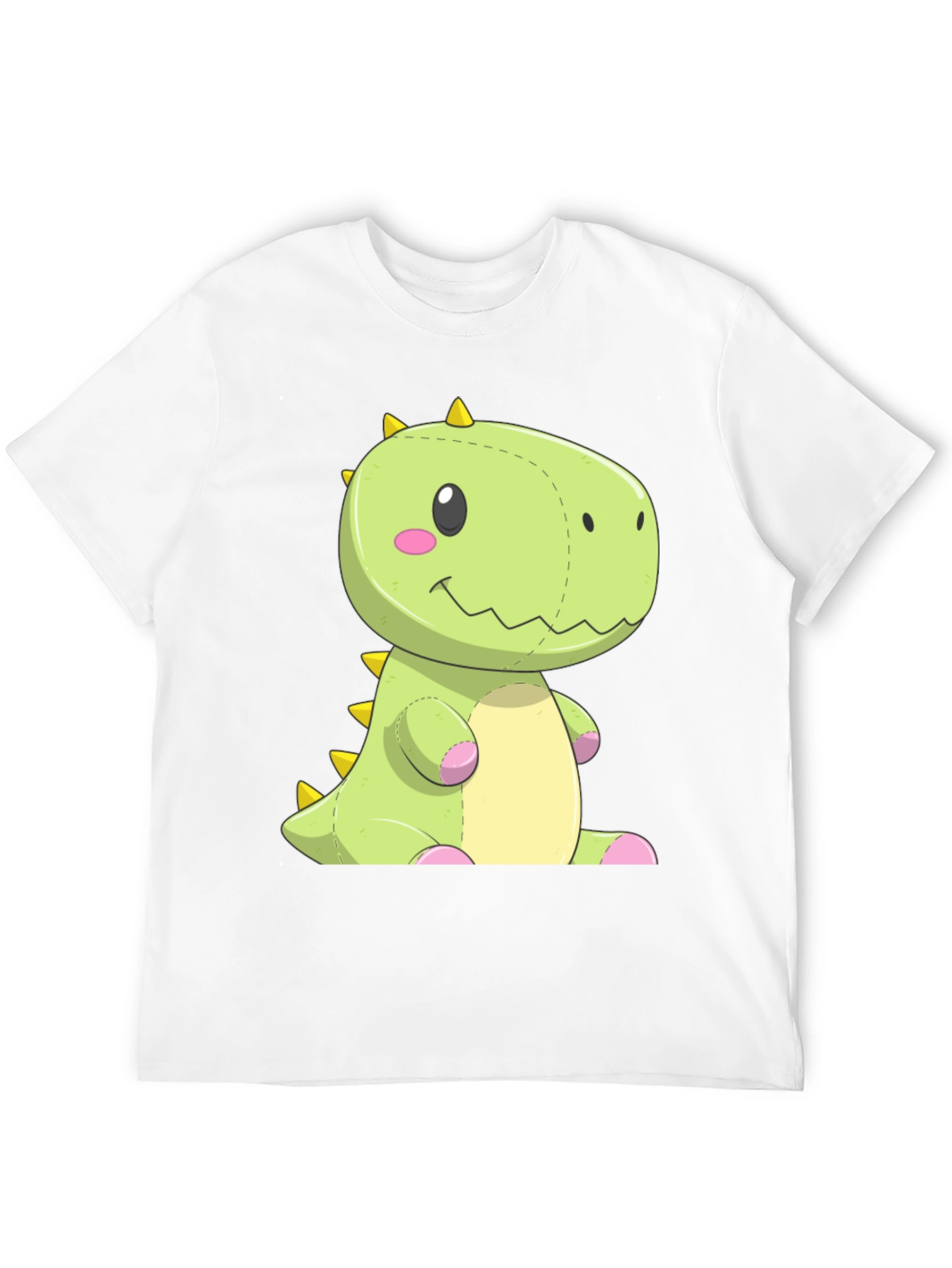 Black Dinosaur Plush Graphic Tee - Black Cotton Shirt view 12