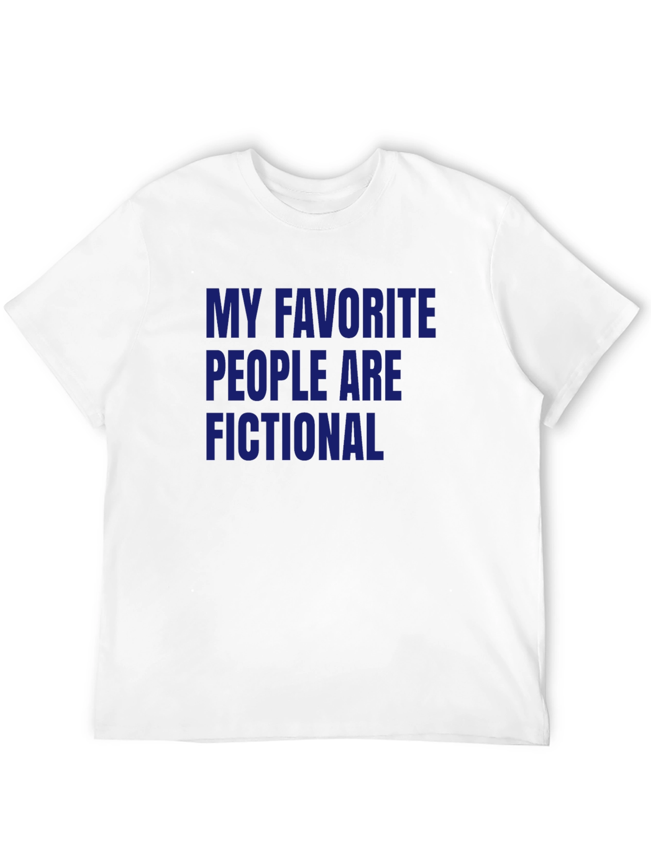 Black Fictional People T-Shirt - Novelty Slogan Tee view 12
