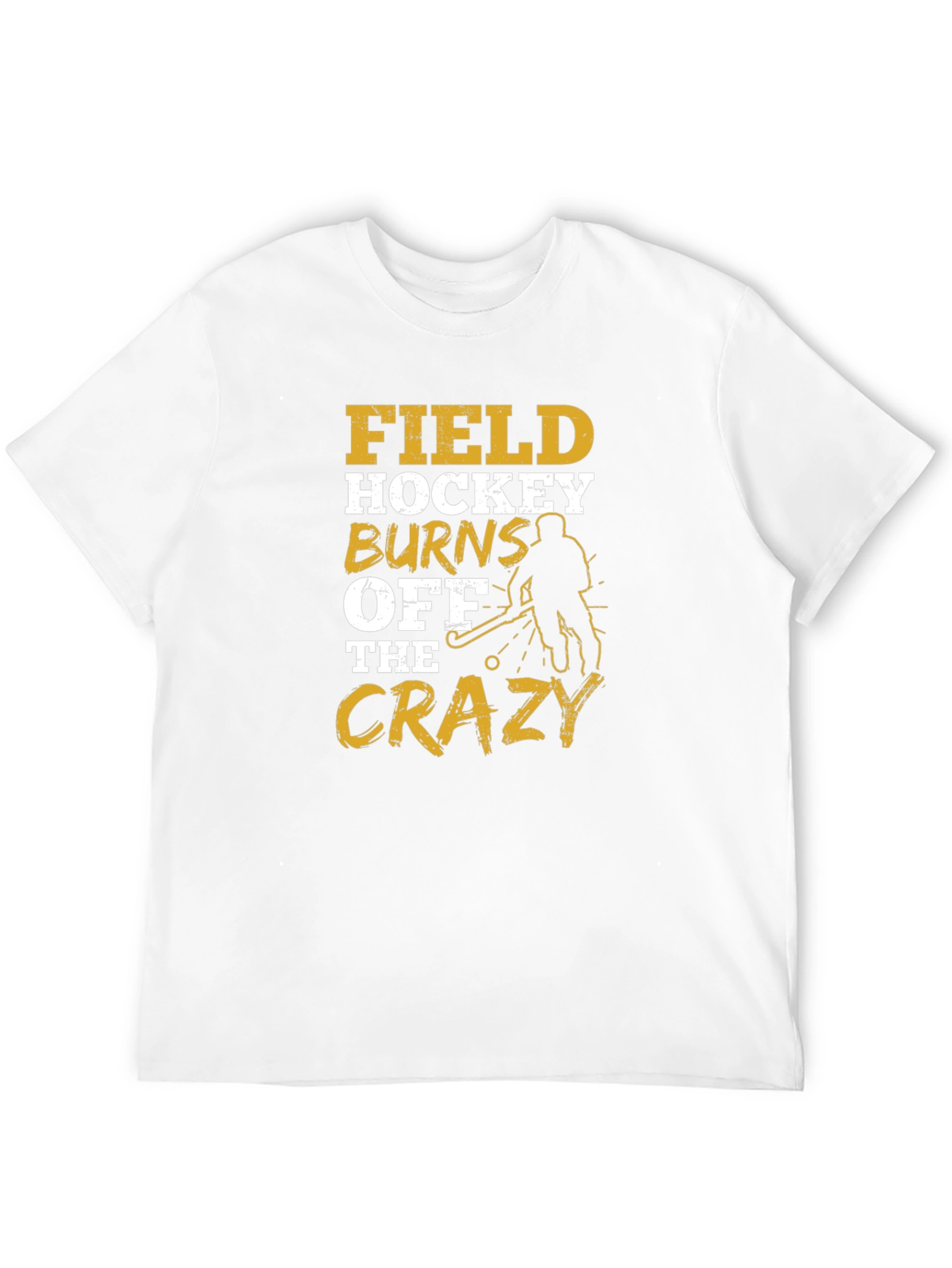 Black Field Hockey Burns Off The Crazy T-Shirt view 12