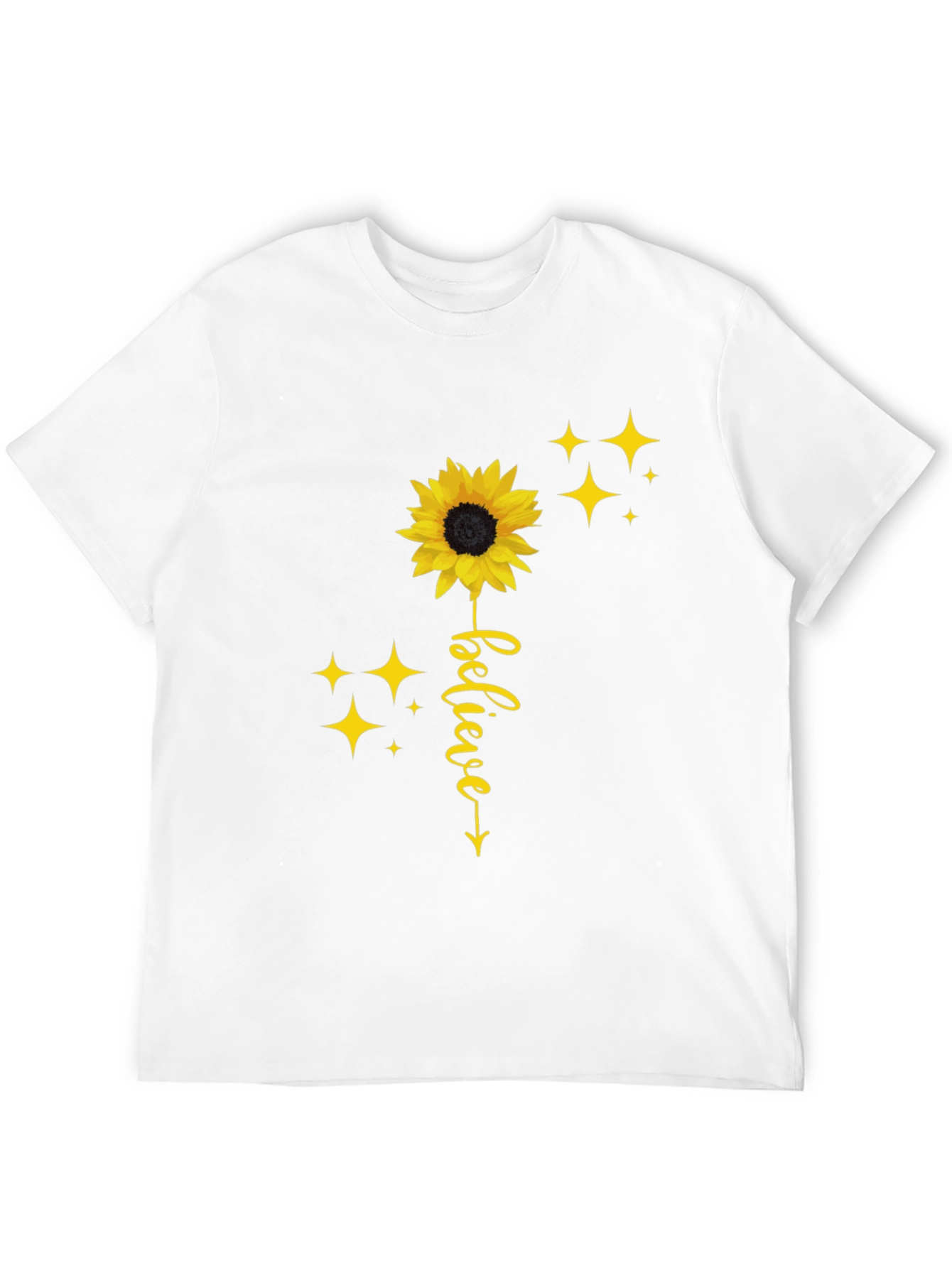 Black Believe Sunflower Graphic Tee - Black view 12