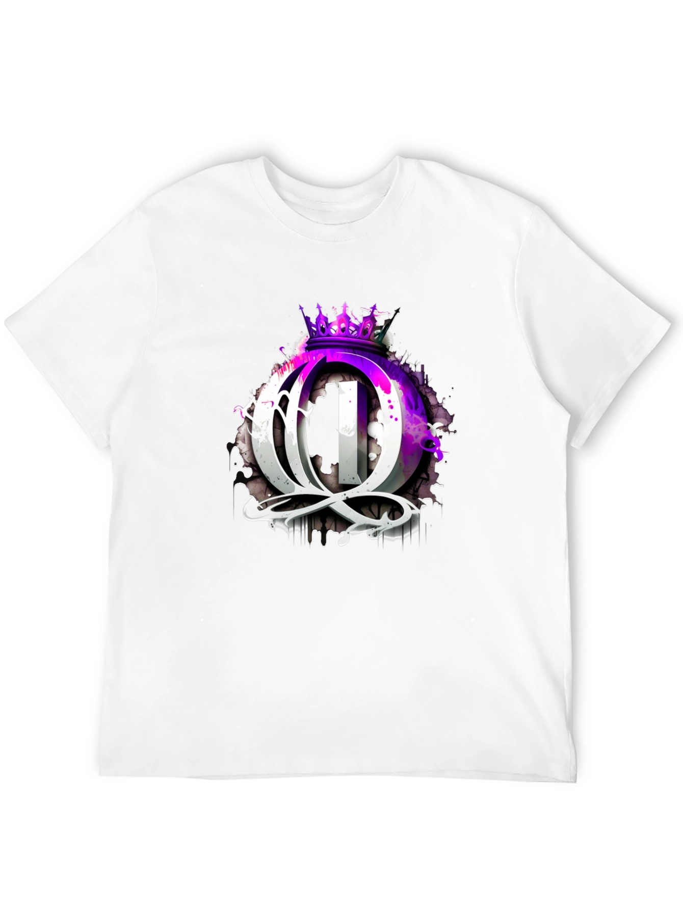 Black Queen Crown Graphic Black T-Shirt view 12