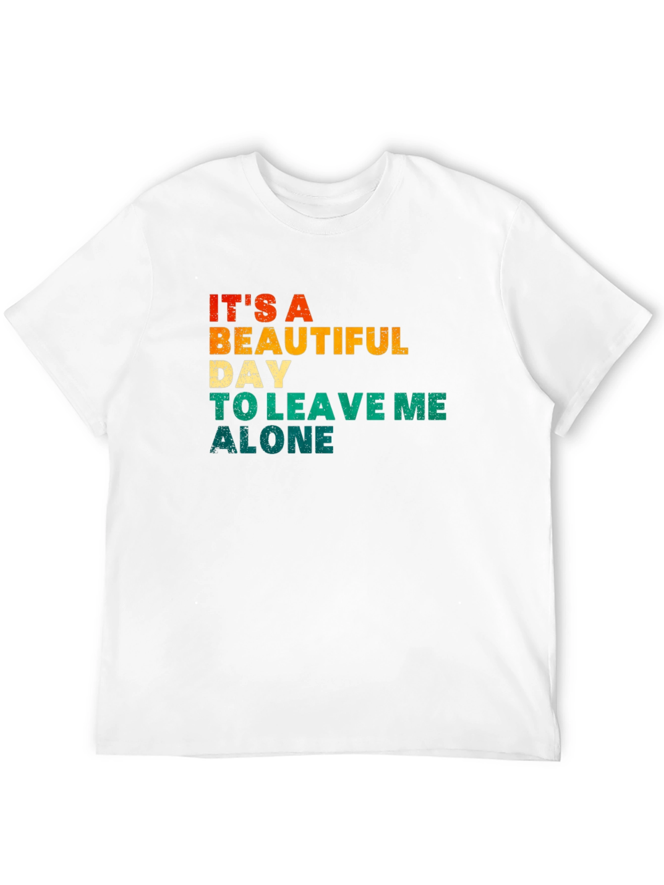 Black It's a Beautiful Day To Leave Me Alone T-Shirt view 12